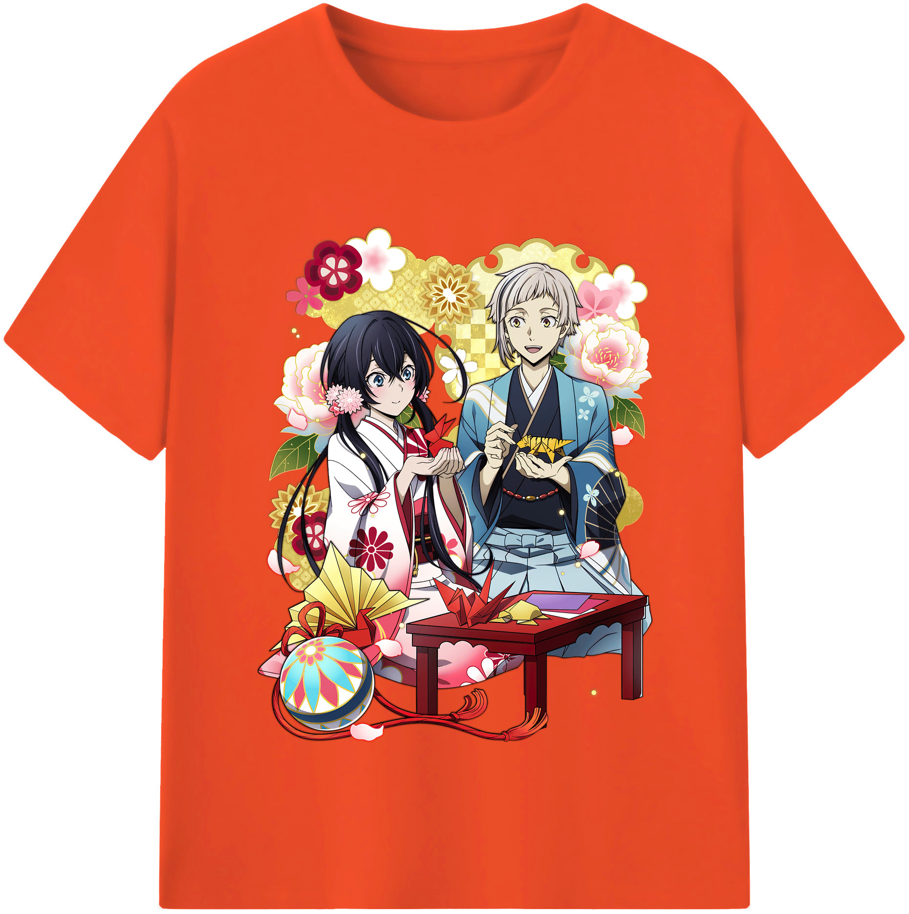（画像用） 文豪ストレイドッグス Bungo Stray Dogs 綿100％半袖Tシャツ（フロントプリント）