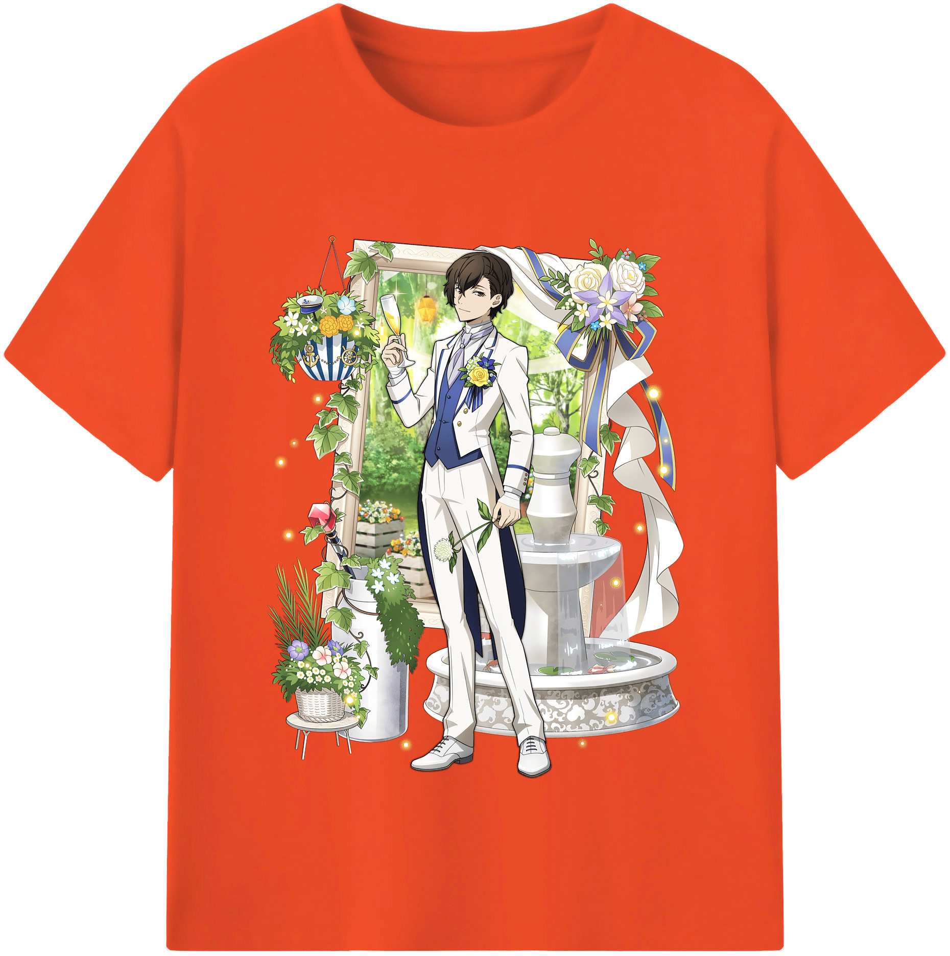 （画像用） 文豪ストレイドッグス Bungo Stray Dogs 綿100％半袖Tシャツ（フロントプリント）