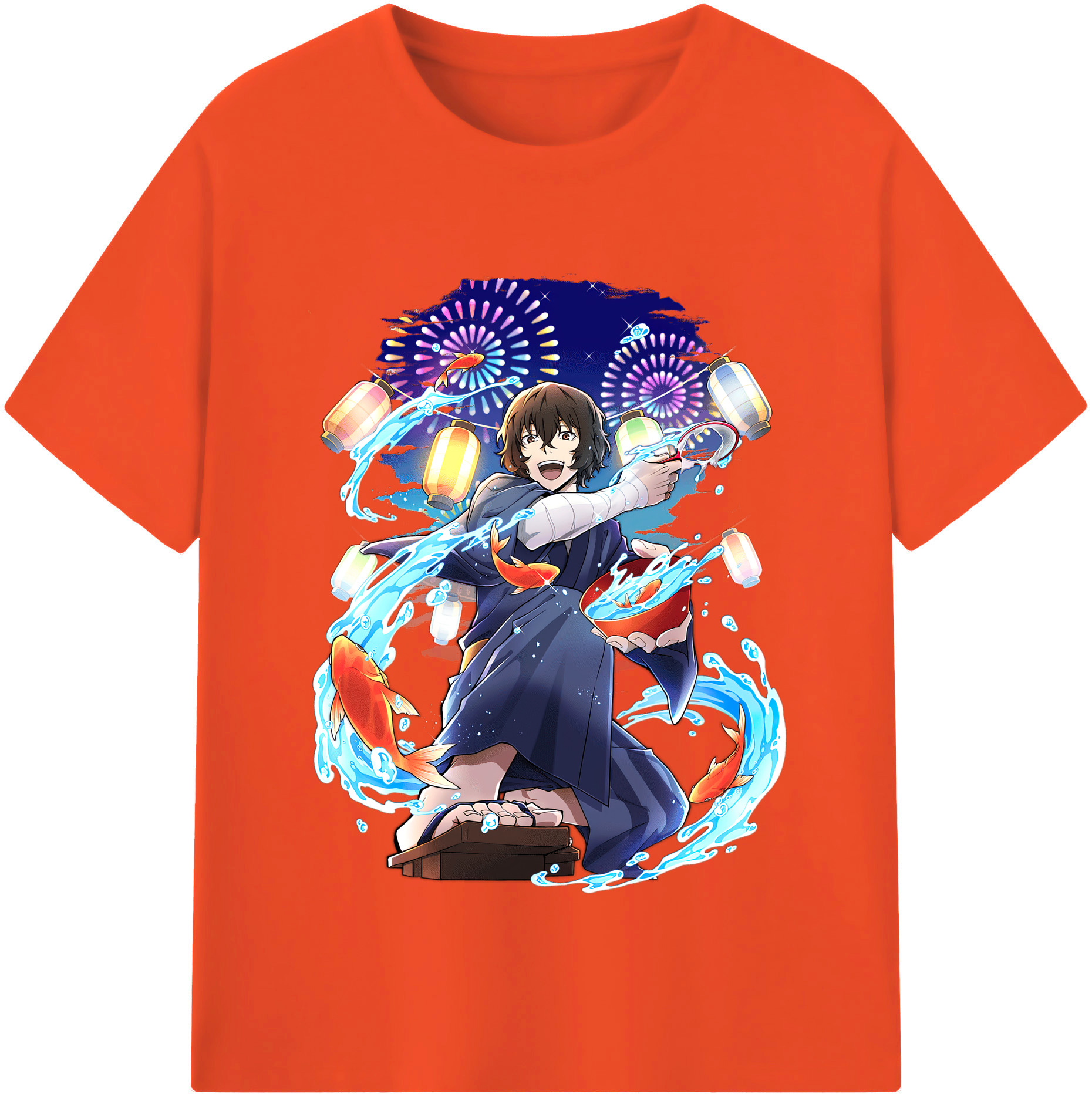 （画像用） 文豪ストレイドッグス Bungo Stray Dogs 綿100％半袖Tシャツ（フロントプリント）