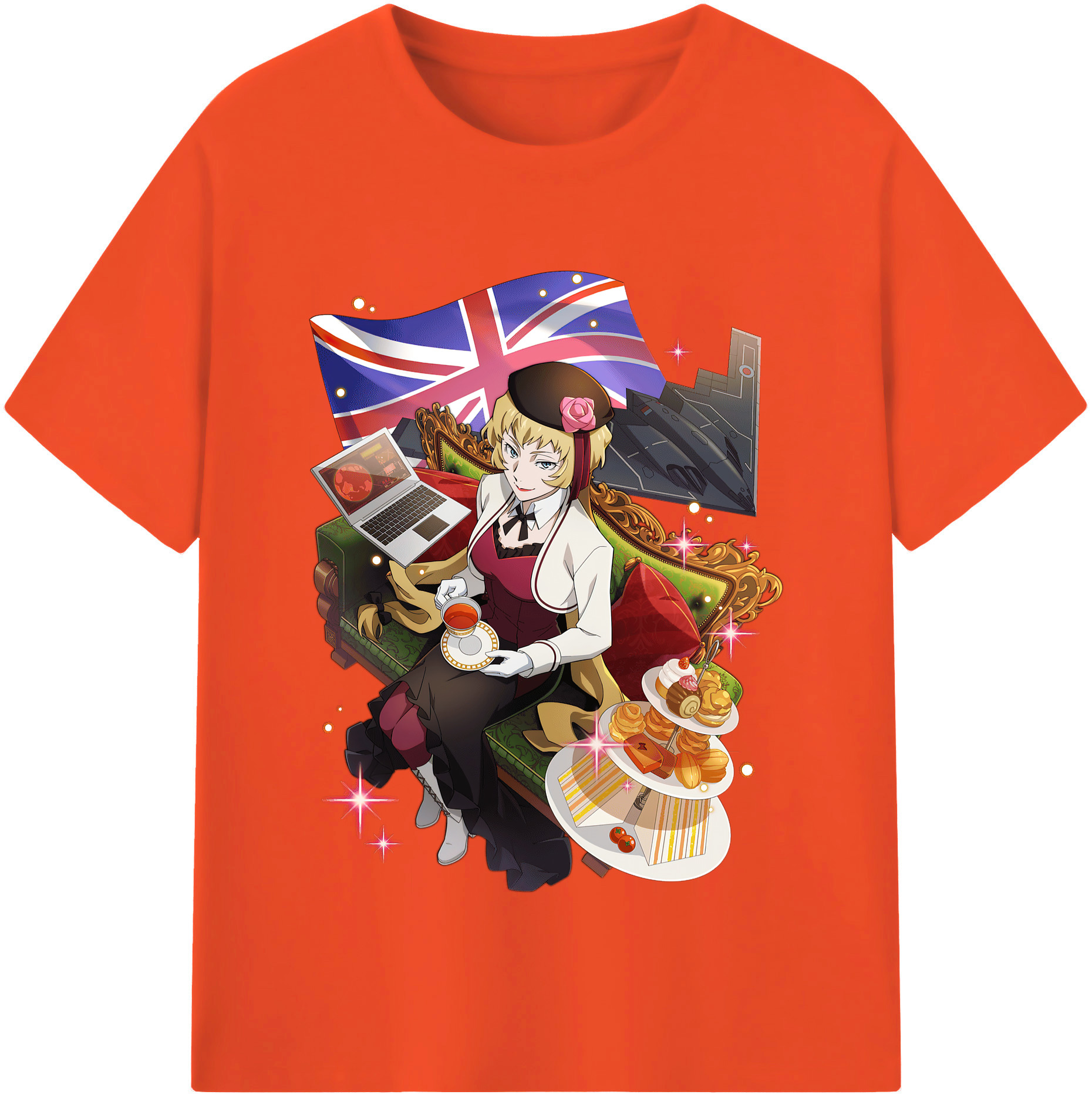 （画像用） 文豪ストレイドッグス Bungo Stray Dogs 綿100％半袖Tシャツ（フロントプリント）