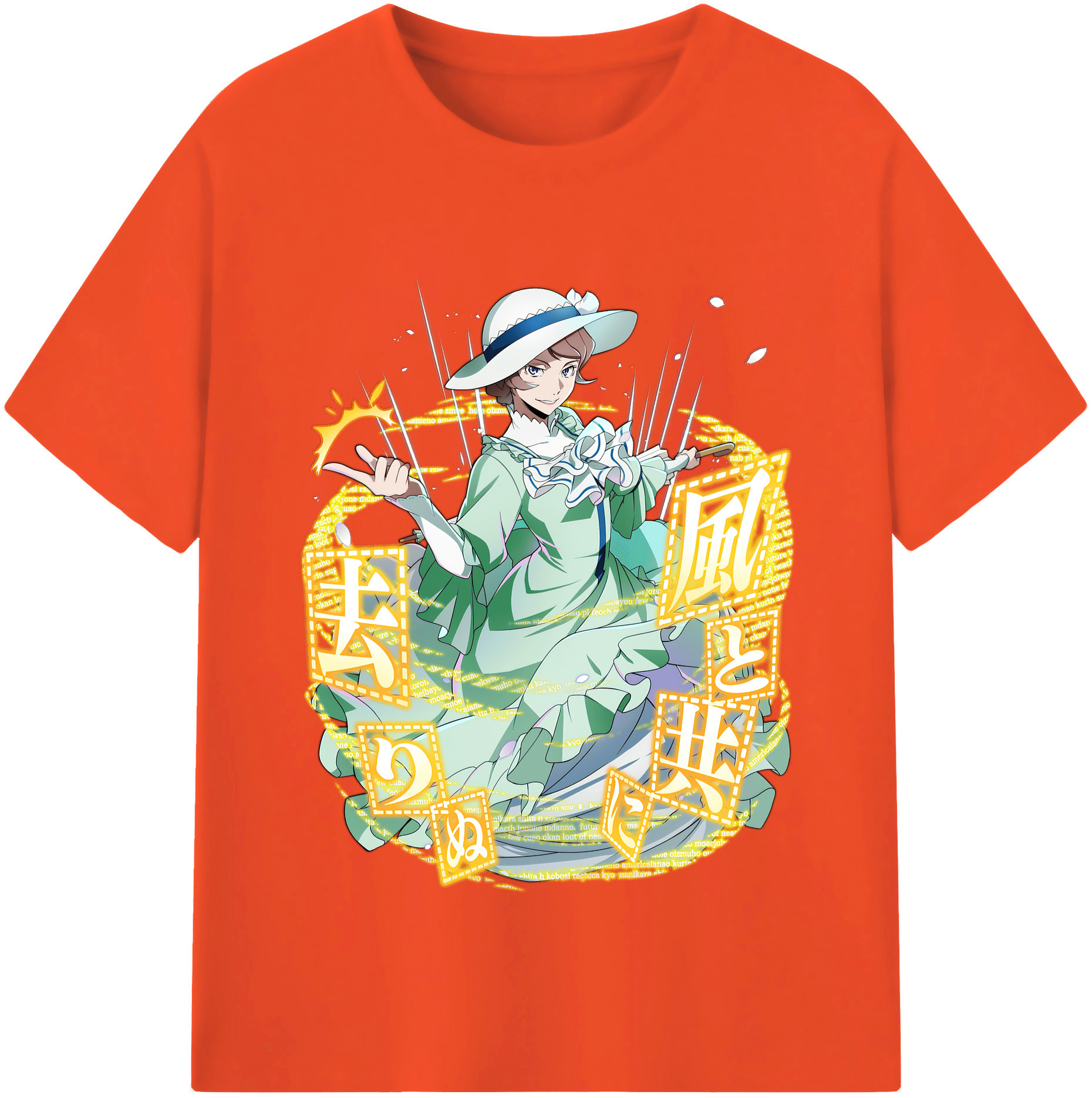 （画像用） 文豪ストレイドッグス Bungo Stray Dogs 綿100％半袖Tシャツ（フロントプリント）