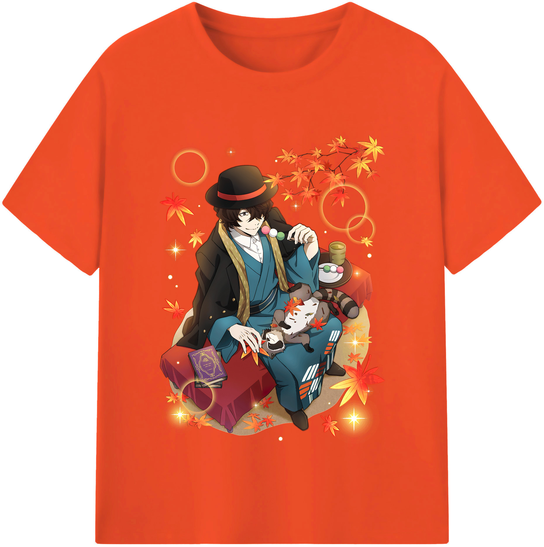 （画像用） 文豪ストレイドッグス Bungo Stray Dogs 綿100％半袖Tシャツ（フロントプリント）
