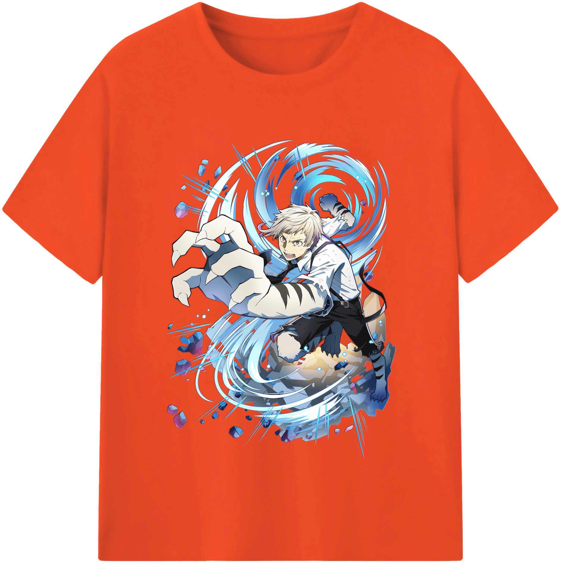 （画像用） 文豪ストレイドッグス Bungo Stray Dogs 綿100％半袖Tシャツ（フロントプリント）