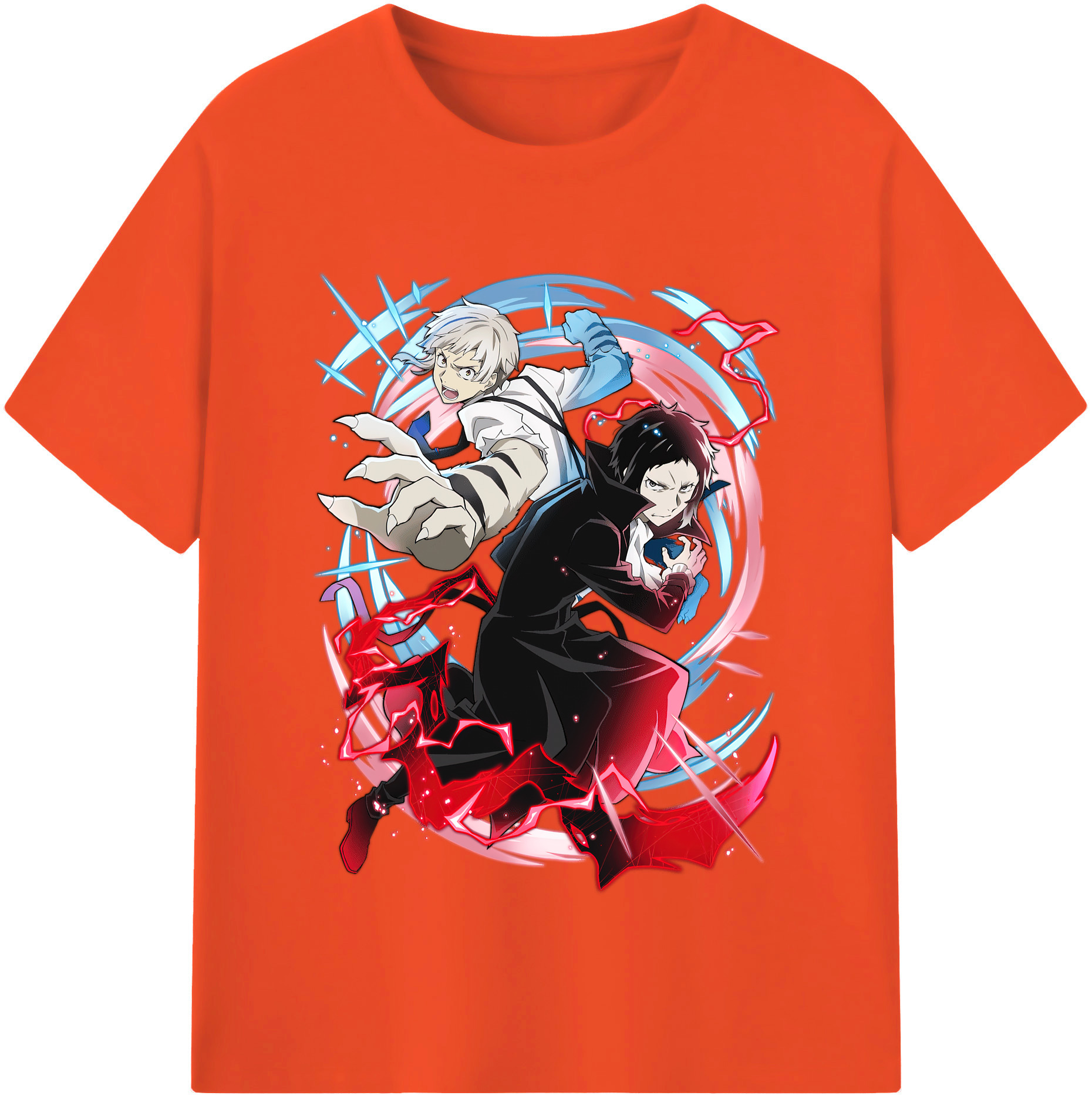 （画像用） 文豪ストレイドッグス Bungo Stray Dogs 綿100％半袖Tシャツ（フロントプリント）