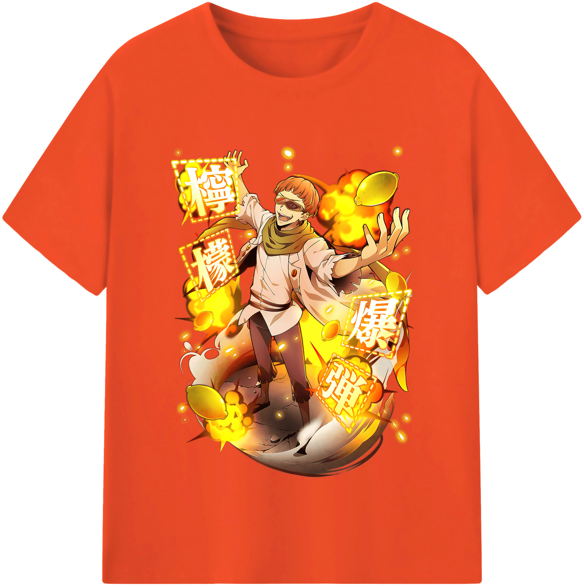 （画像用） 文豪ストレイドッグス Bungo Stray Dogs 綿100％半袖Tシャツ（フロントプリント）