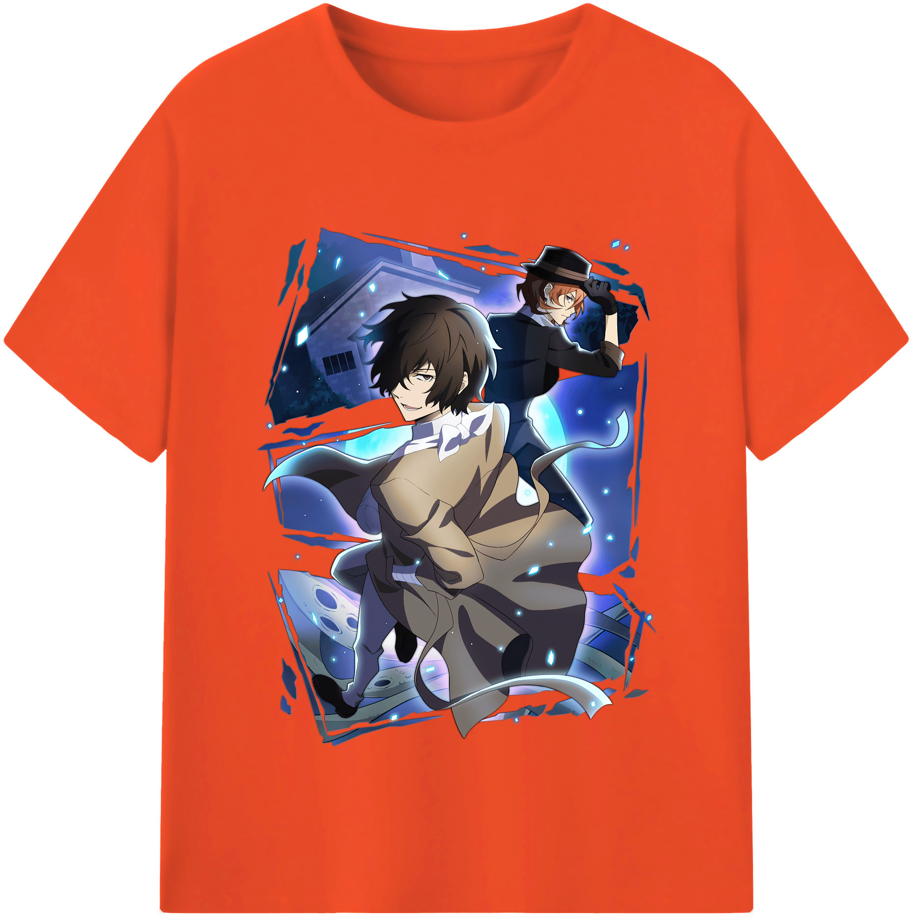 （画像用） 文豪ストレイドッグス Bungo Stray Dogs 綿100％半袖Tシャツ（フロントプリント）