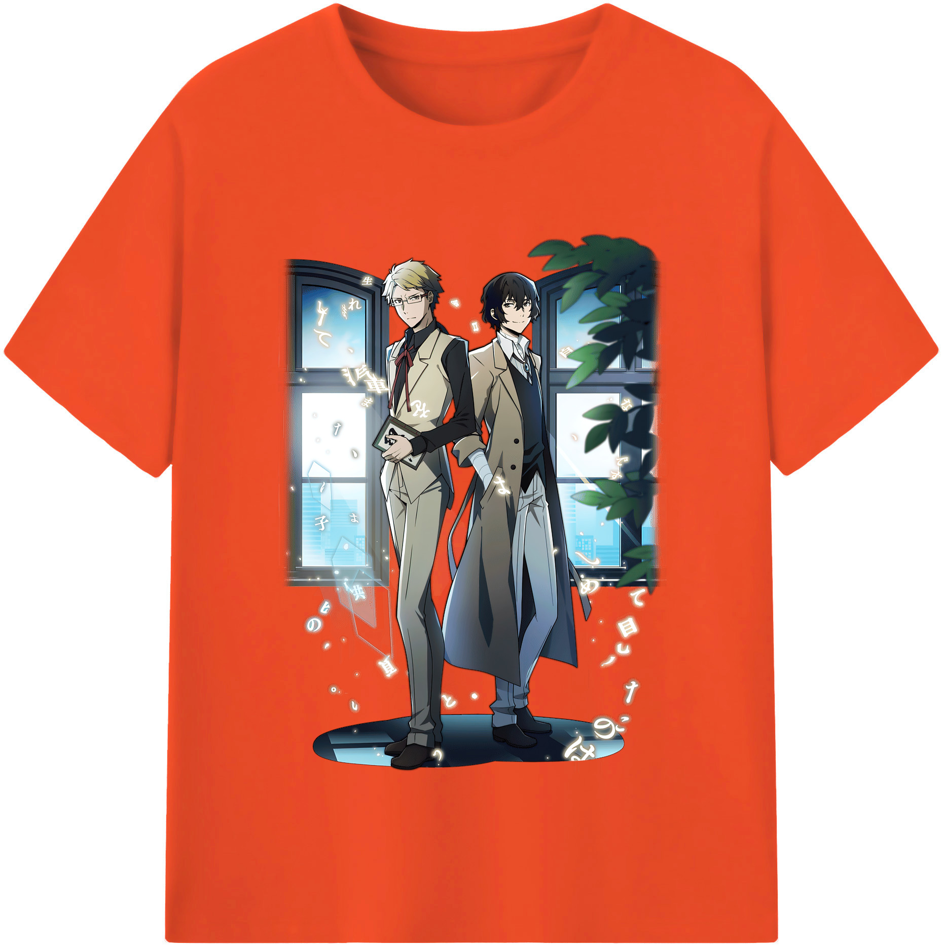 （画像用） 文豪ストレイドッグス Bungo Stray Dogs 綿100％半袖Tシャツ（フロントプリント）