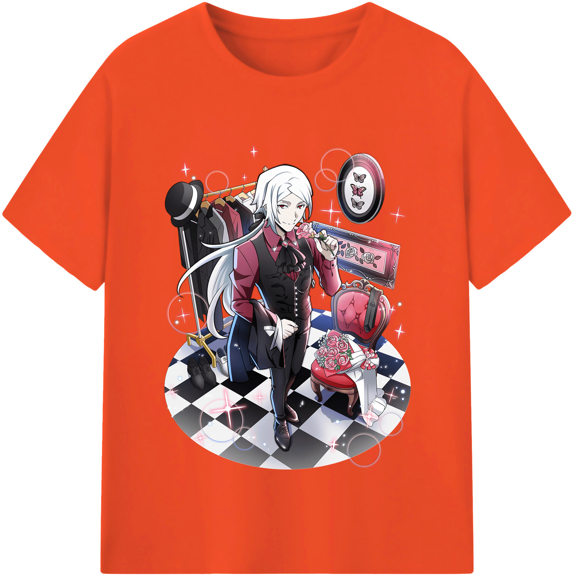 （画像用） 文豪ストレイドッグス Bungo Stray Dogs 綿100％半袖Tシャツ（フロントプリント）