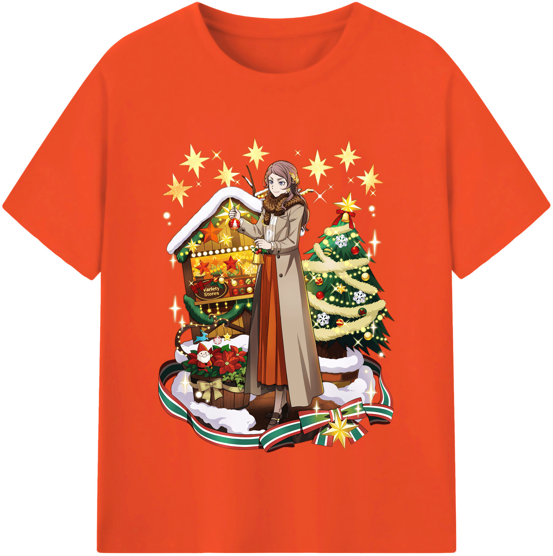 （画像用） 文豪ストレイドッグス Bungo Stray Dogs 綿100％半袖Tシャツ（フロントプリント）