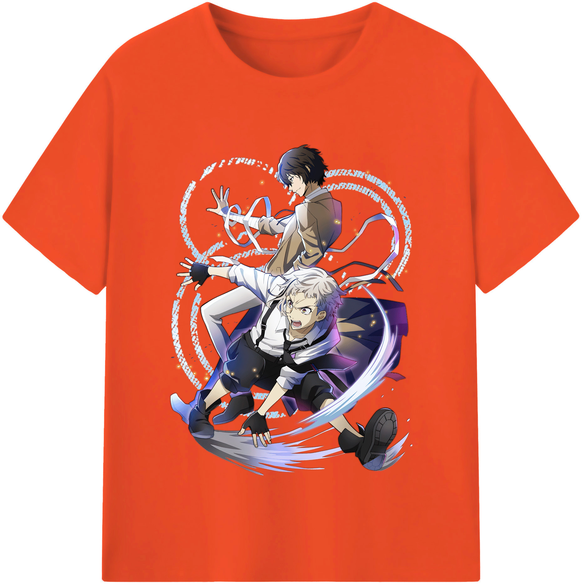 （画像用） 文豪ストレイドッグス Bungo Stray Dogs 綿100％半袖Tシャツ（フロントプリント）