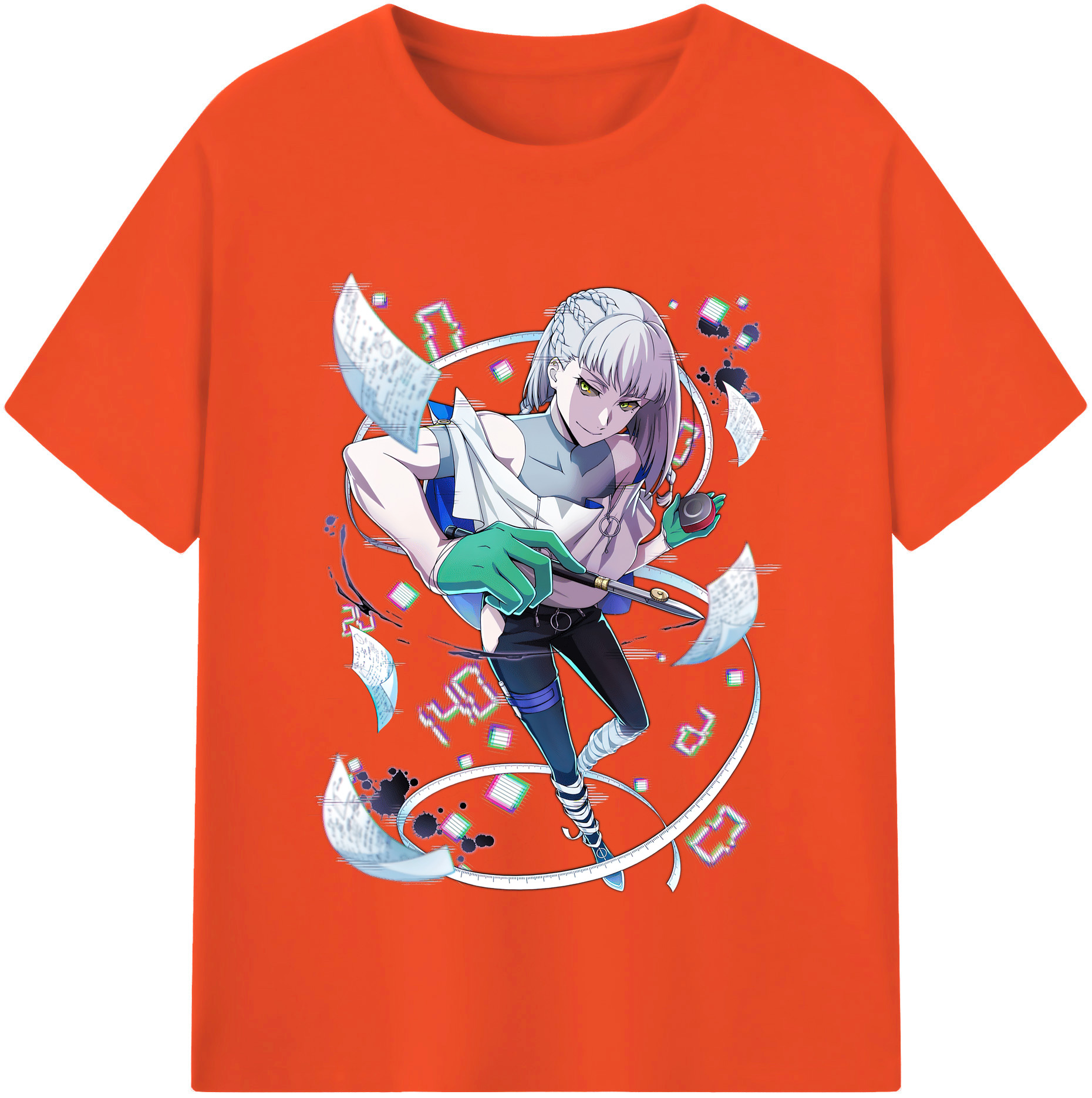 （画像用） 文豪ストレイドッグス Bungo Stray Dogs 綿100％半袖Tシャツ（フロントプリント）