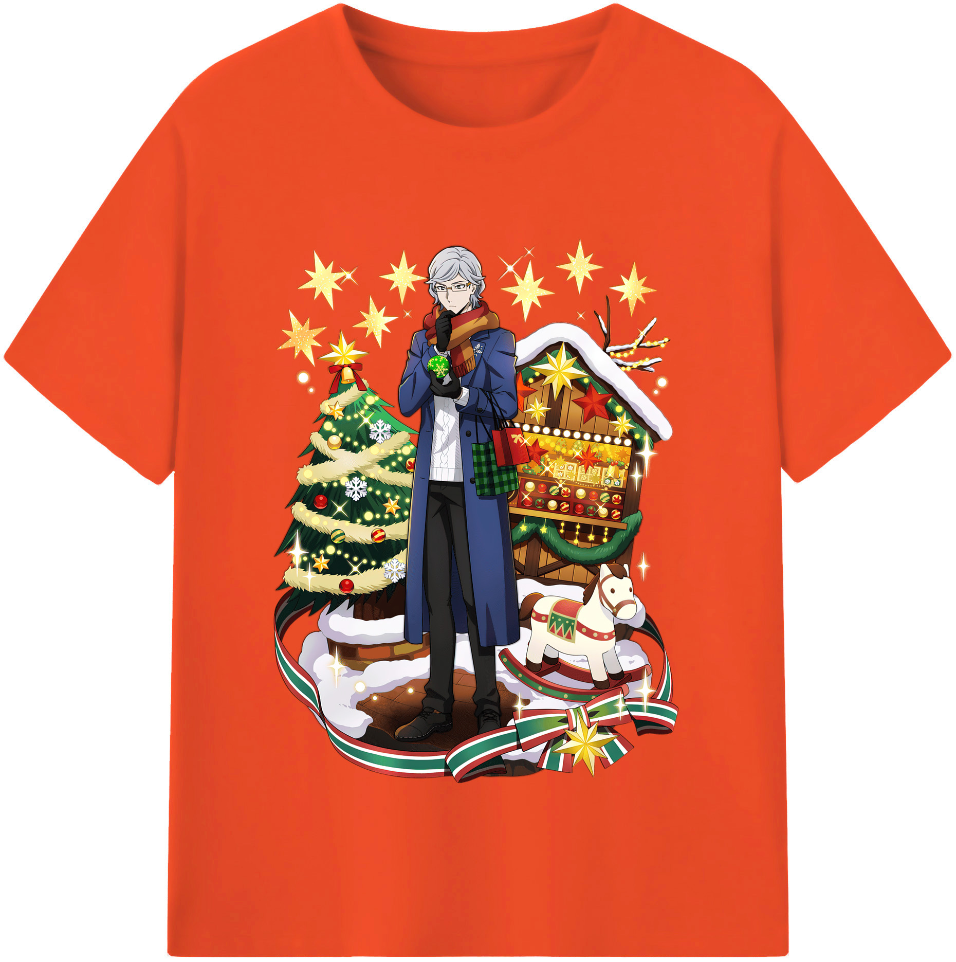 （画像用） 文豪ストレイドッグス Bungo Stray Dogs 綿100％半袖Tシャツ（フロントプリント）