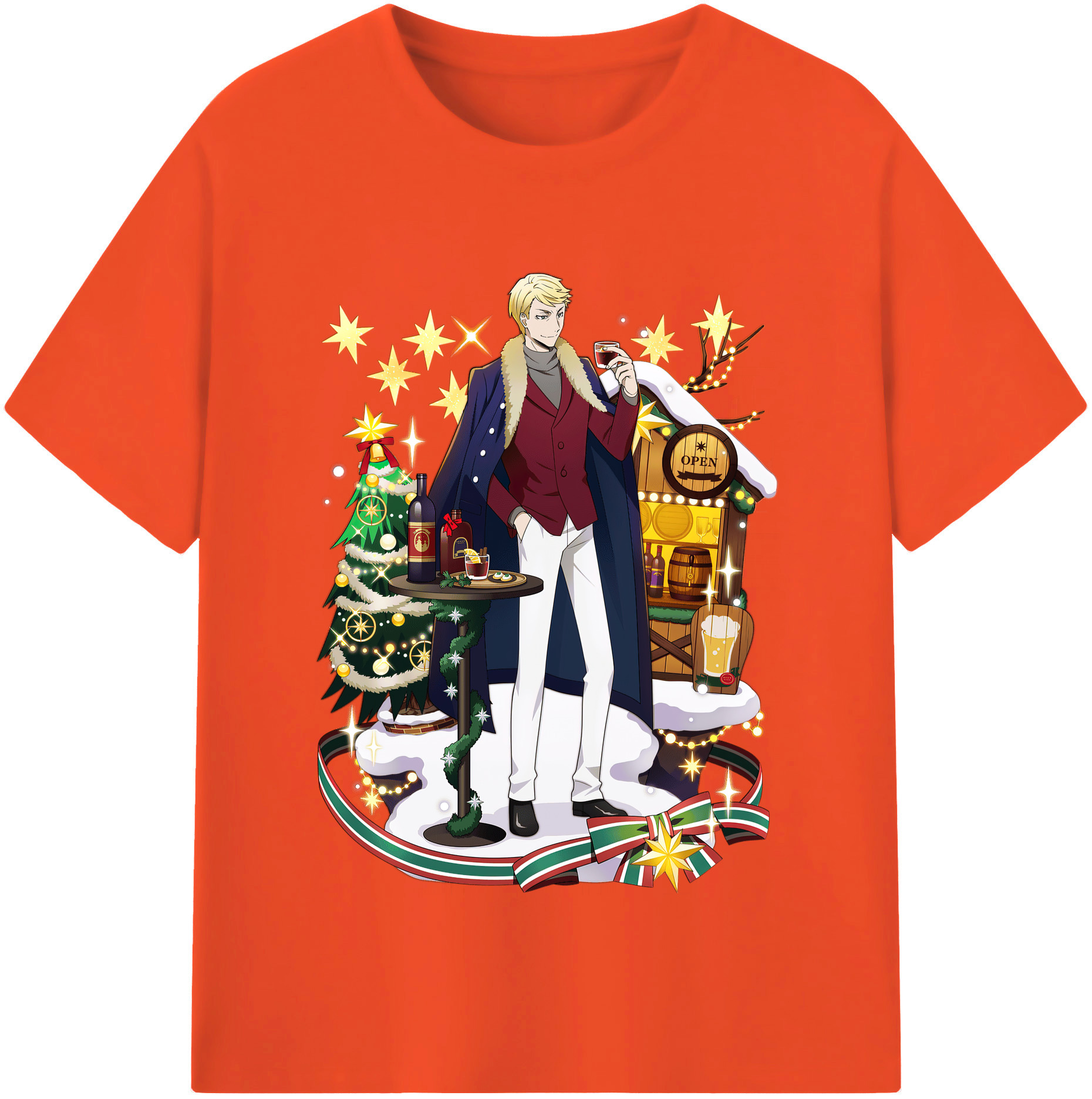 （画像用） 文豪ストレイドッグス Bungo Stray Dogs 綿100％半袖Tシャツ（フロントプリント）