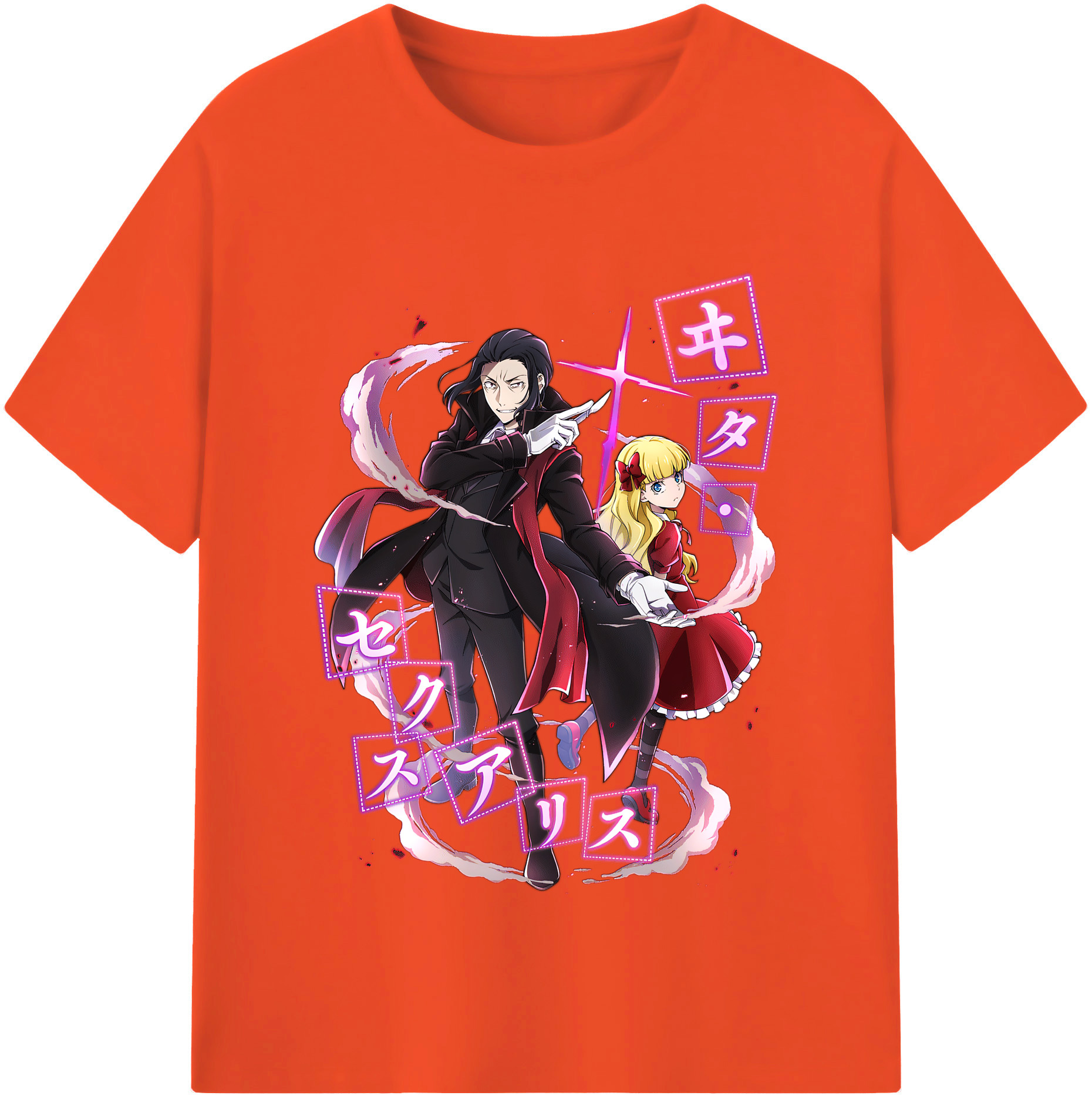 （画像用） 文豪ストレイドッグス Bungo Stray Dogs 綿100％半袖Tシャツ（フロントプリント）