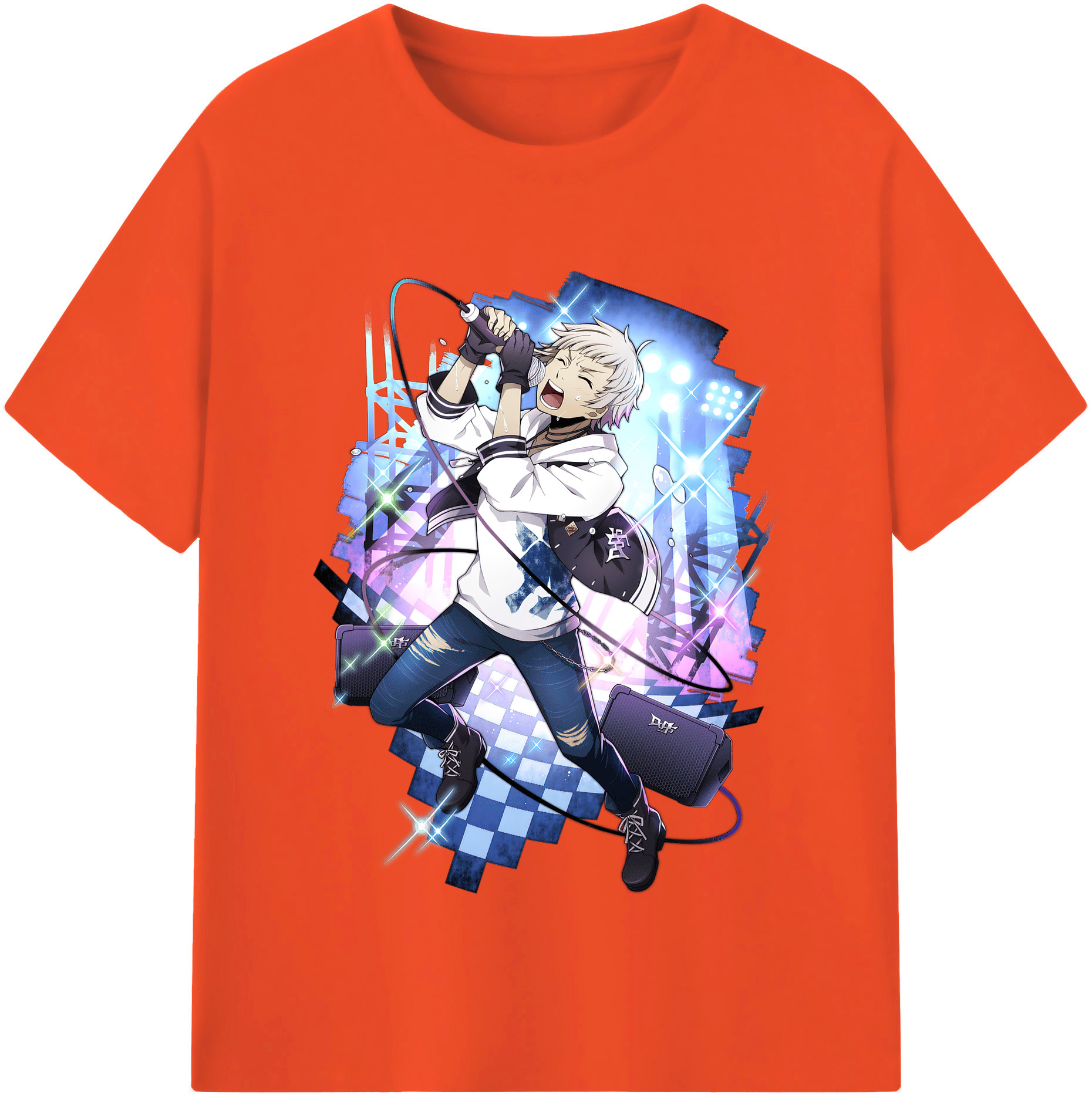 （画像用） 文豪ストレイドッグス Bungo Stray Dogs 綿100％半袖Tシャツ（フロントプリント）