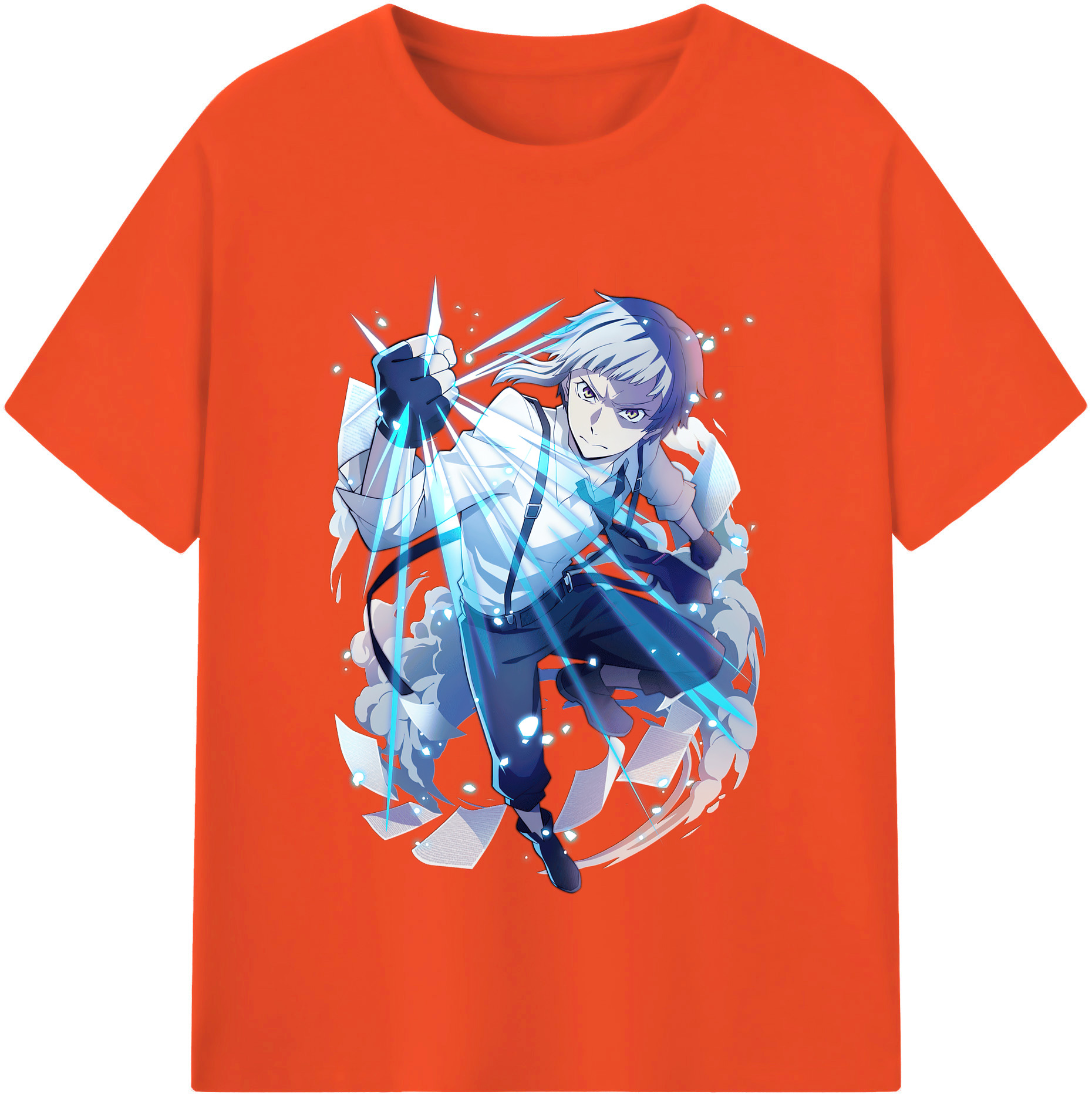 （画像用） 文豪ストレイドッグス Bungo Stray Dogs 綿100％半袖Tシャツ（フロントプリント）