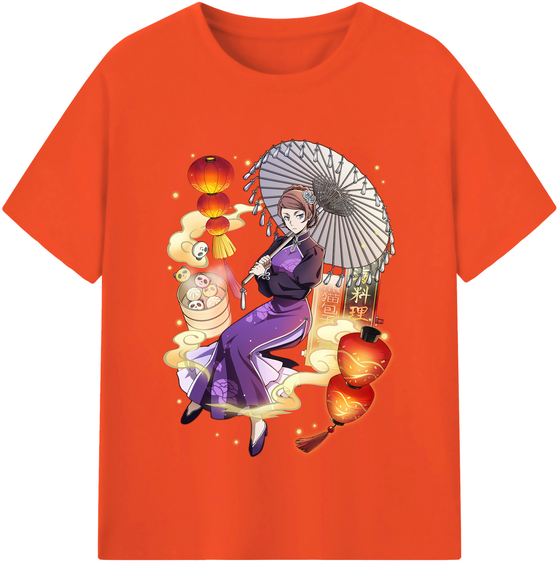 （画像用） 文豪ストレイドッグス Bungo Stray Dogs 綿100％半袖Tシャツ（フロントプリント）