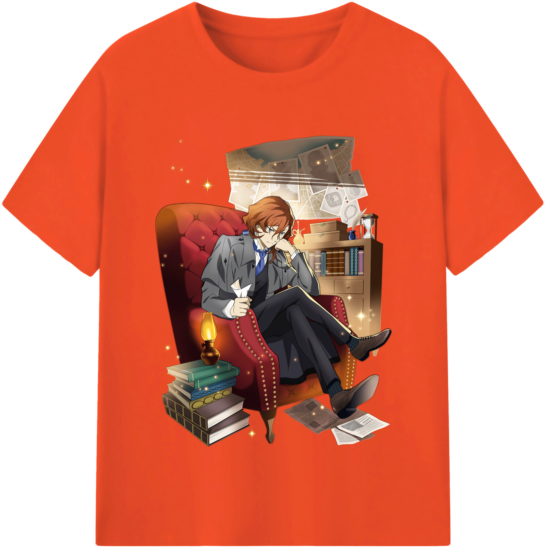 （画像用） 文豪ストレイドッグス Bungo Stray Dogs 綿100％半袖Tシャツ（フロントプリント）