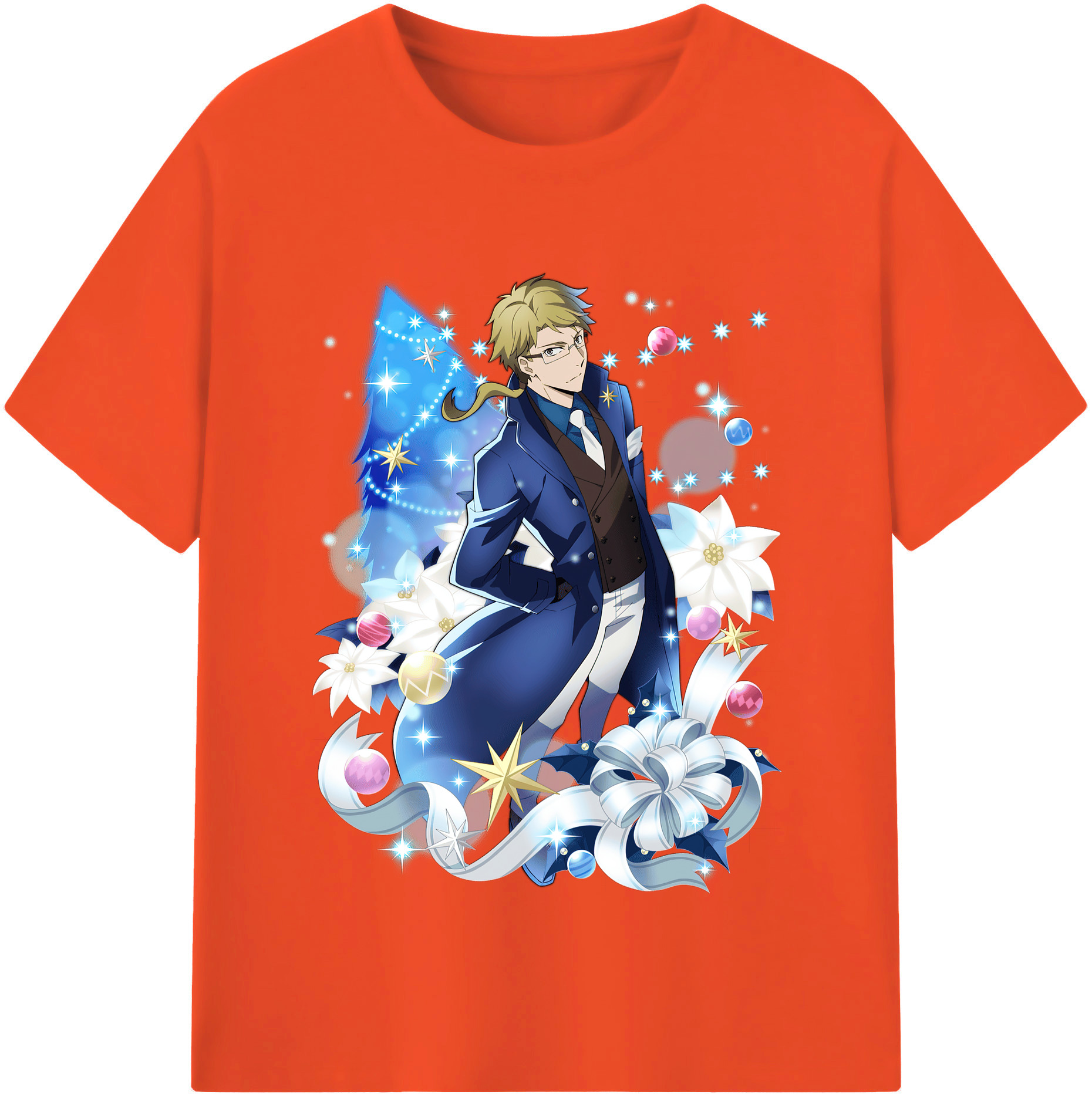 （画像用） 文豪ストレイドッグス Bungo Stray Dogs 綿100％半袖Tシャツ（フロントプリント）