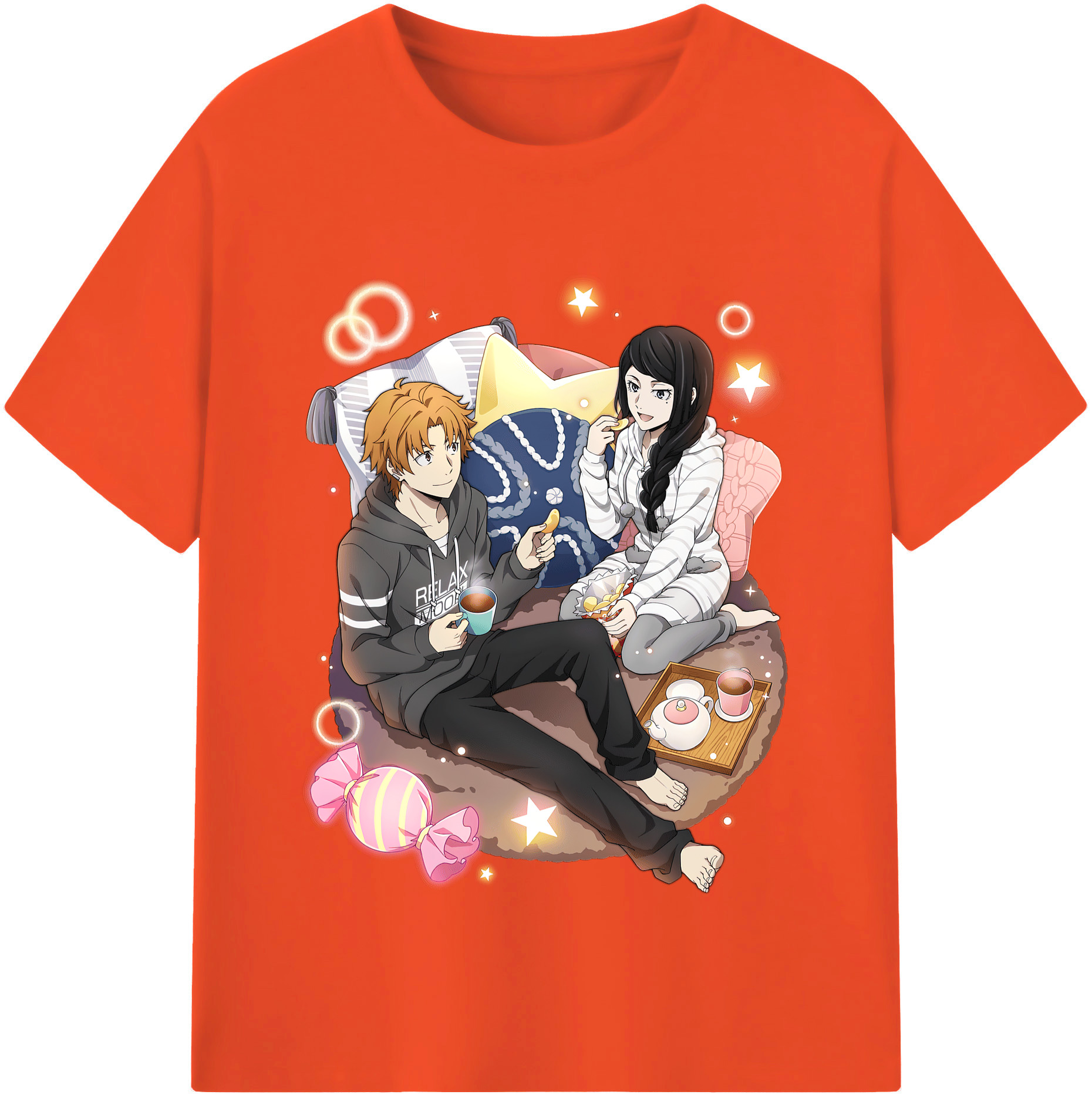（画像用） 文豪ストレイドッグス Bungo Stray Dogs 綿100％半袖Tシャツ（フロントプリント）