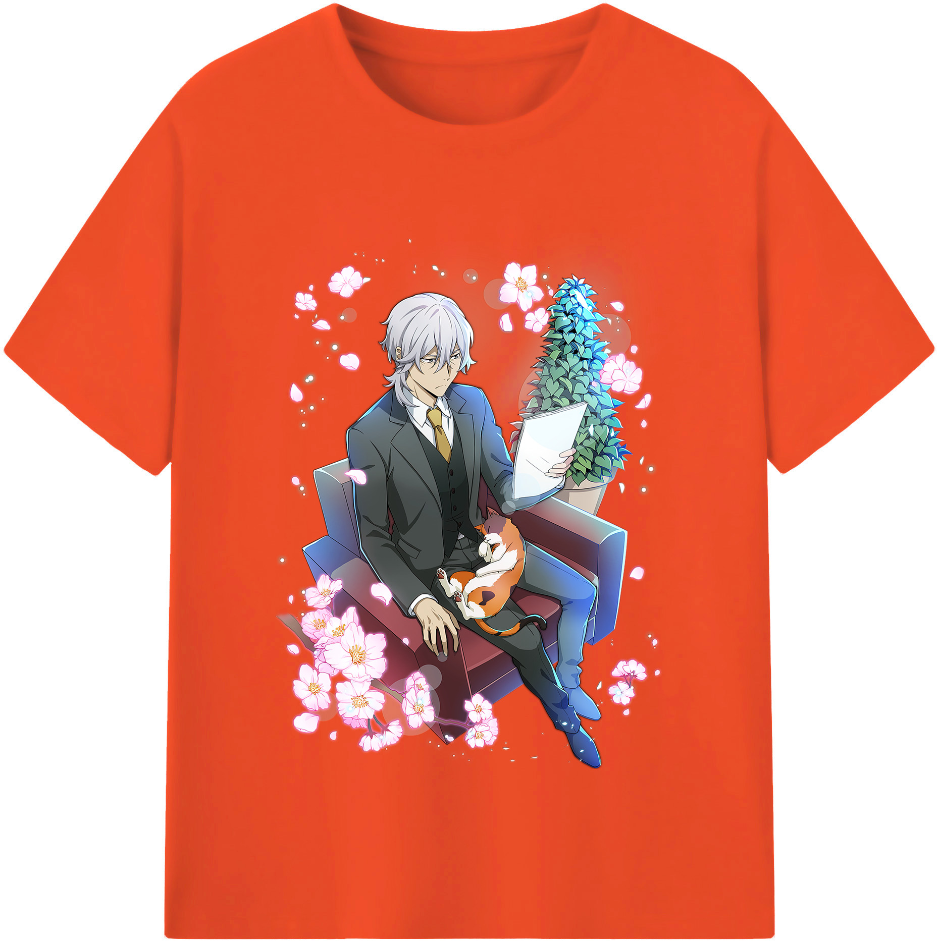 （画像用） 文豪ストレイドッグス Bungo Stray Dogs 綿100％半袖Tシャツ（フロントプリント）