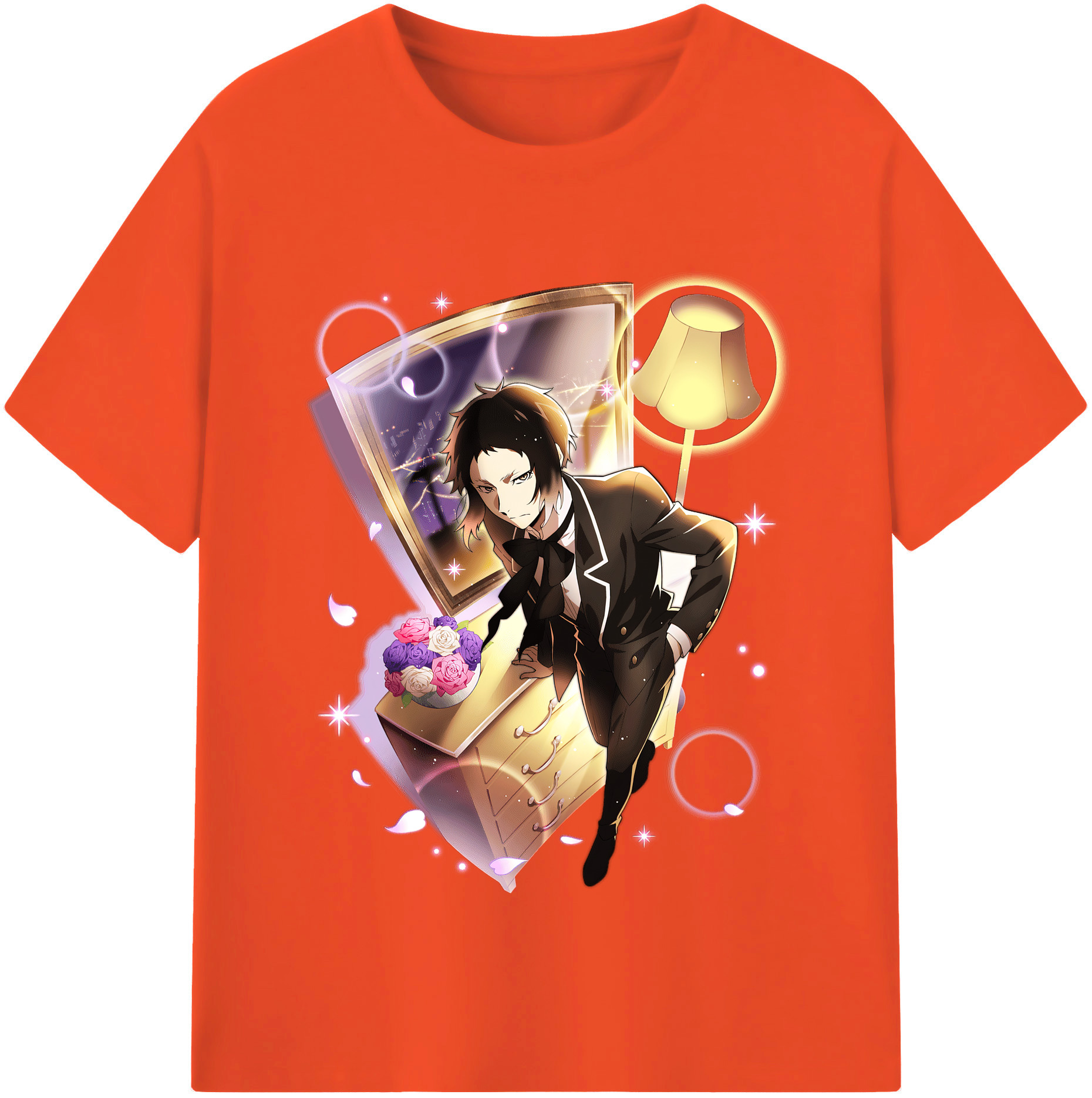 （画像用） 文豪ストレイドッグス Bungo Stray Dogs 綿100％半袖Tシャツ（フロントプリント）