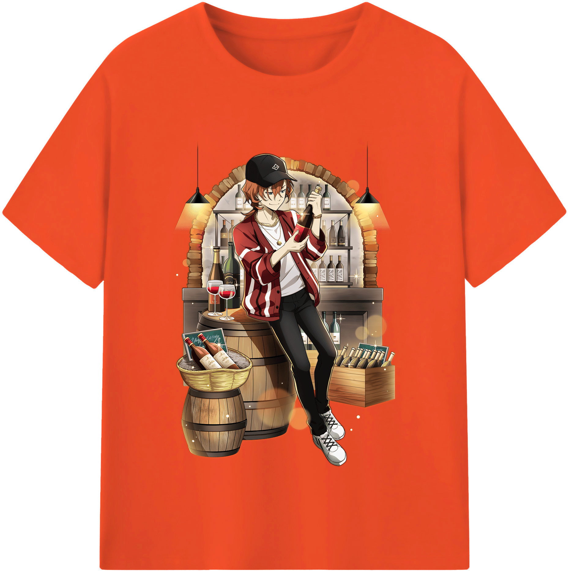 （画像用） 文豪ストレイドッグス Bungo Stray Dogs 綿100％半袖Tシャツ（フロントプリント）