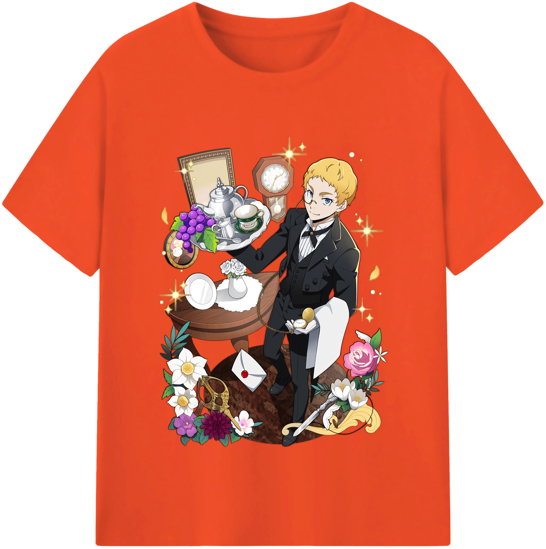 （画像用） 文豪ストレイドッグス Bungo Stray Dogs 綿100％半袖Tシャツ（フロントプリント）