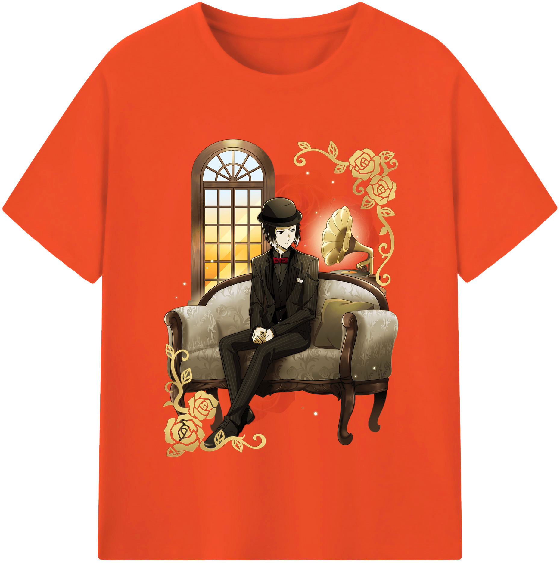 （画像用） 文豪ストレイドッグス Bungo Stray Dogs 綿100％半袖Tシャツ（フロントプリント）
