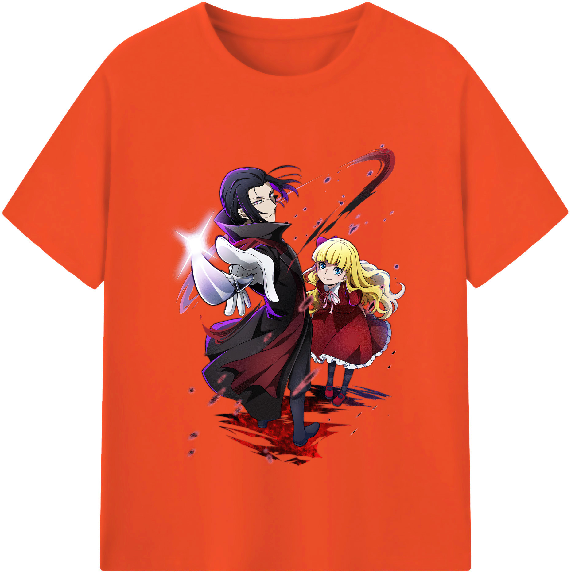 （画像用） 文豪ストレイドッグス Bungo Stray Dogs 綿100％半袖Tシャツ（フロントプリント）