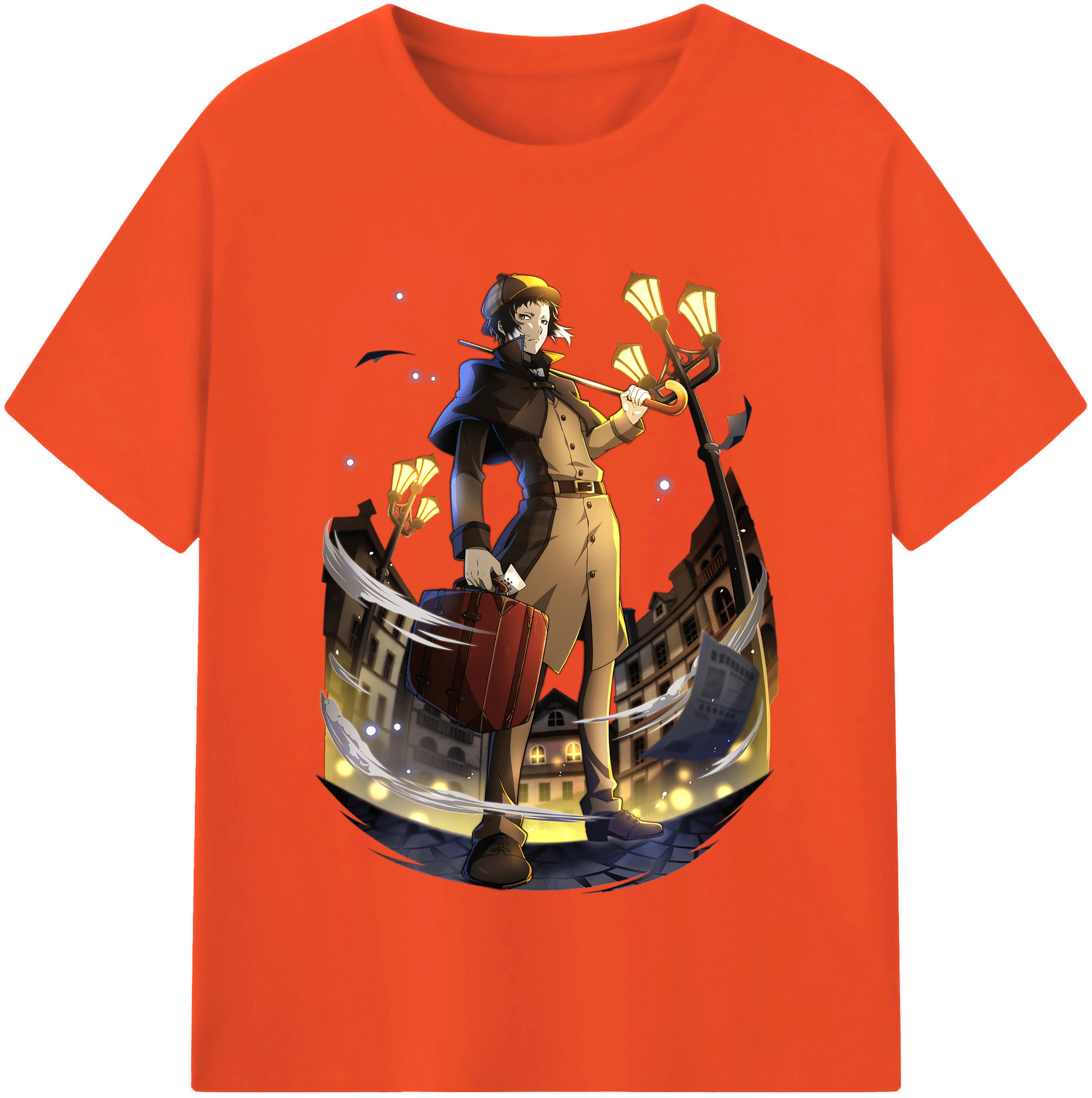 （画像用） 文豪ストレイドッグス Bungo Stray Dogs 綿100％半袖Tシャツ（フロントプリント）