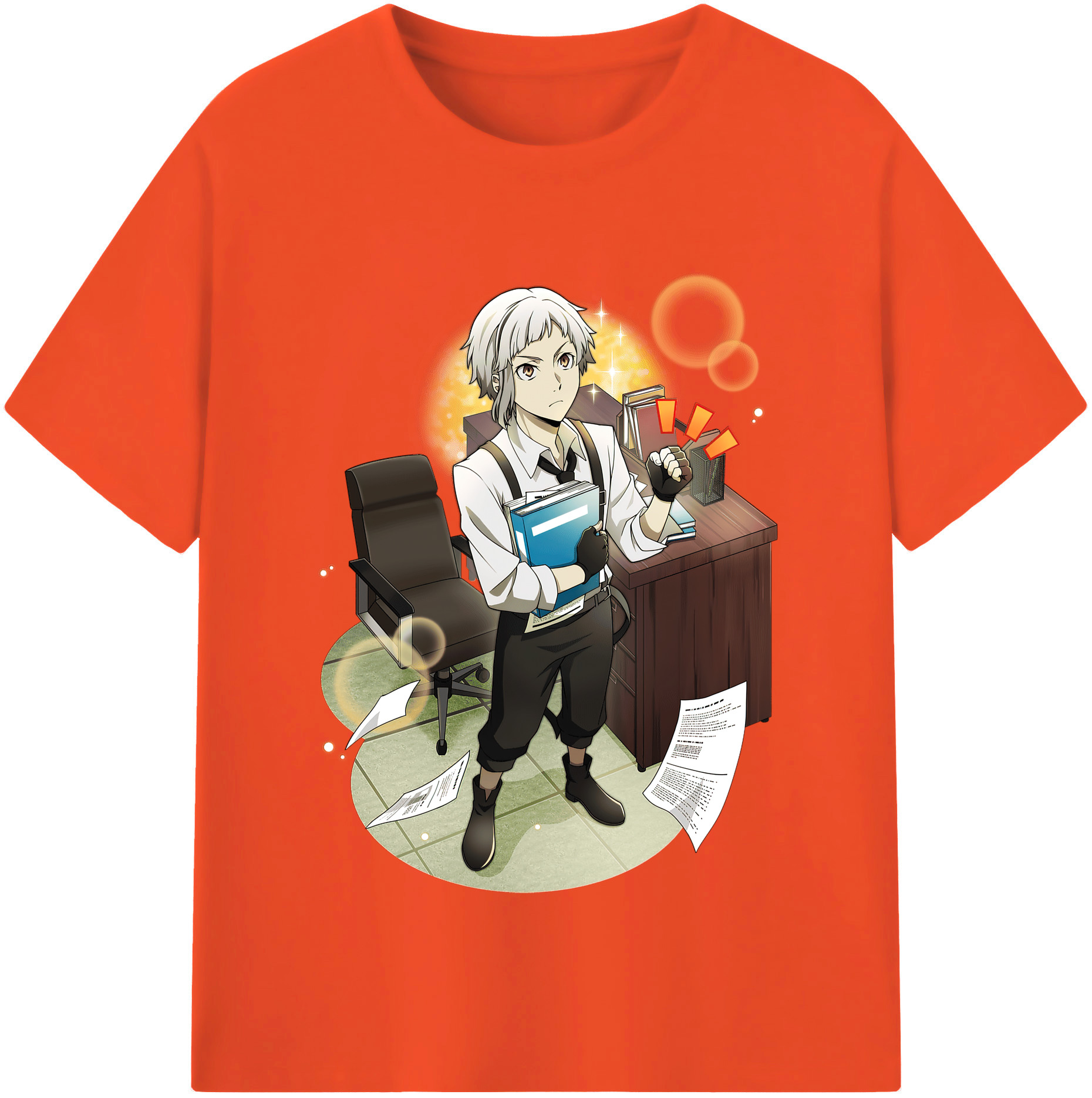 （画像用） 文豪ストレイドッグス Bungo Stray Dogs 綿100％半袖Tシャツ（フロントプリント）