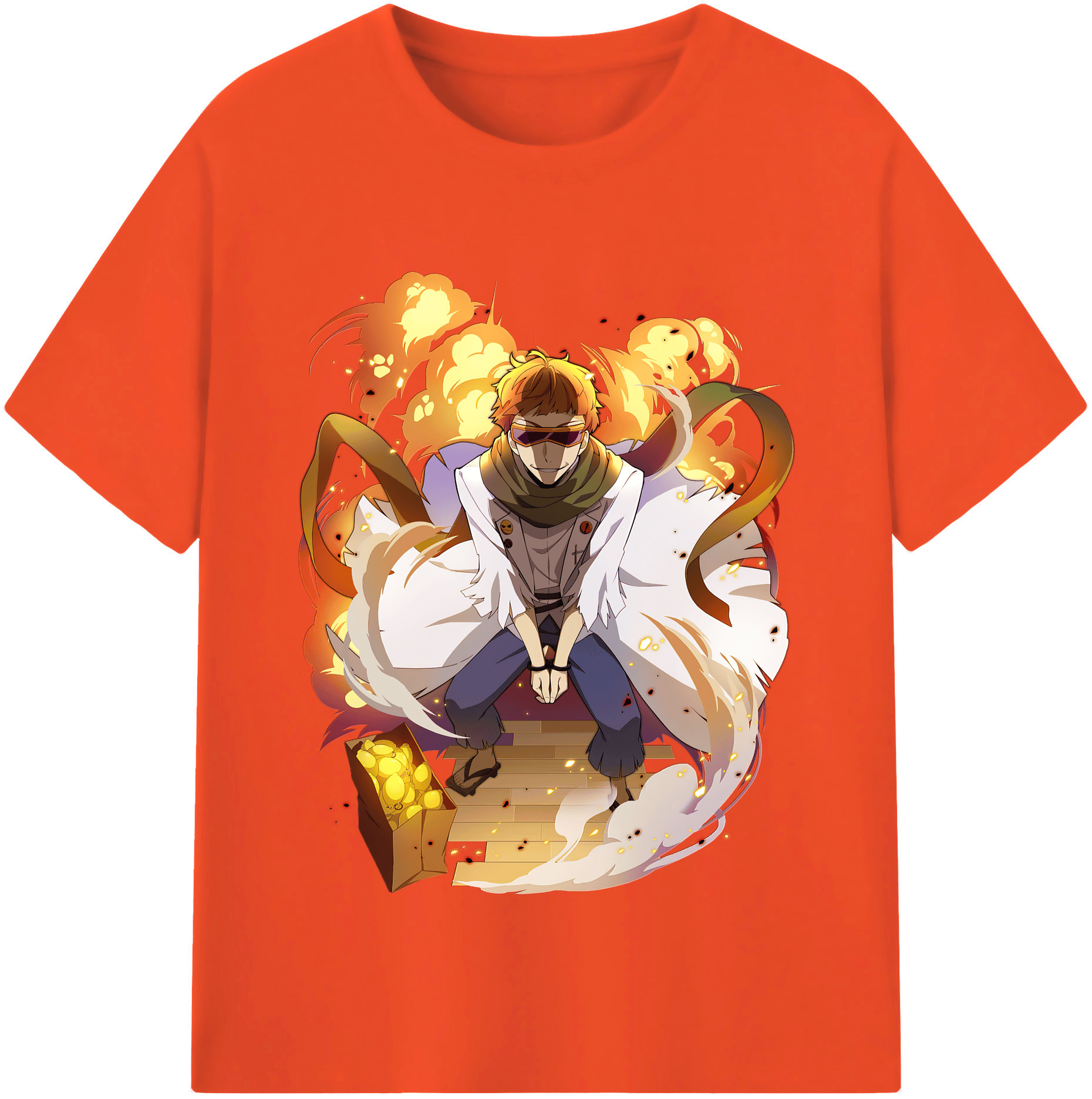 （画像用） 文豪ストレイドッグス Bungo Stray Dogs 綿100％半袖Tシャツ（フロントプリント）