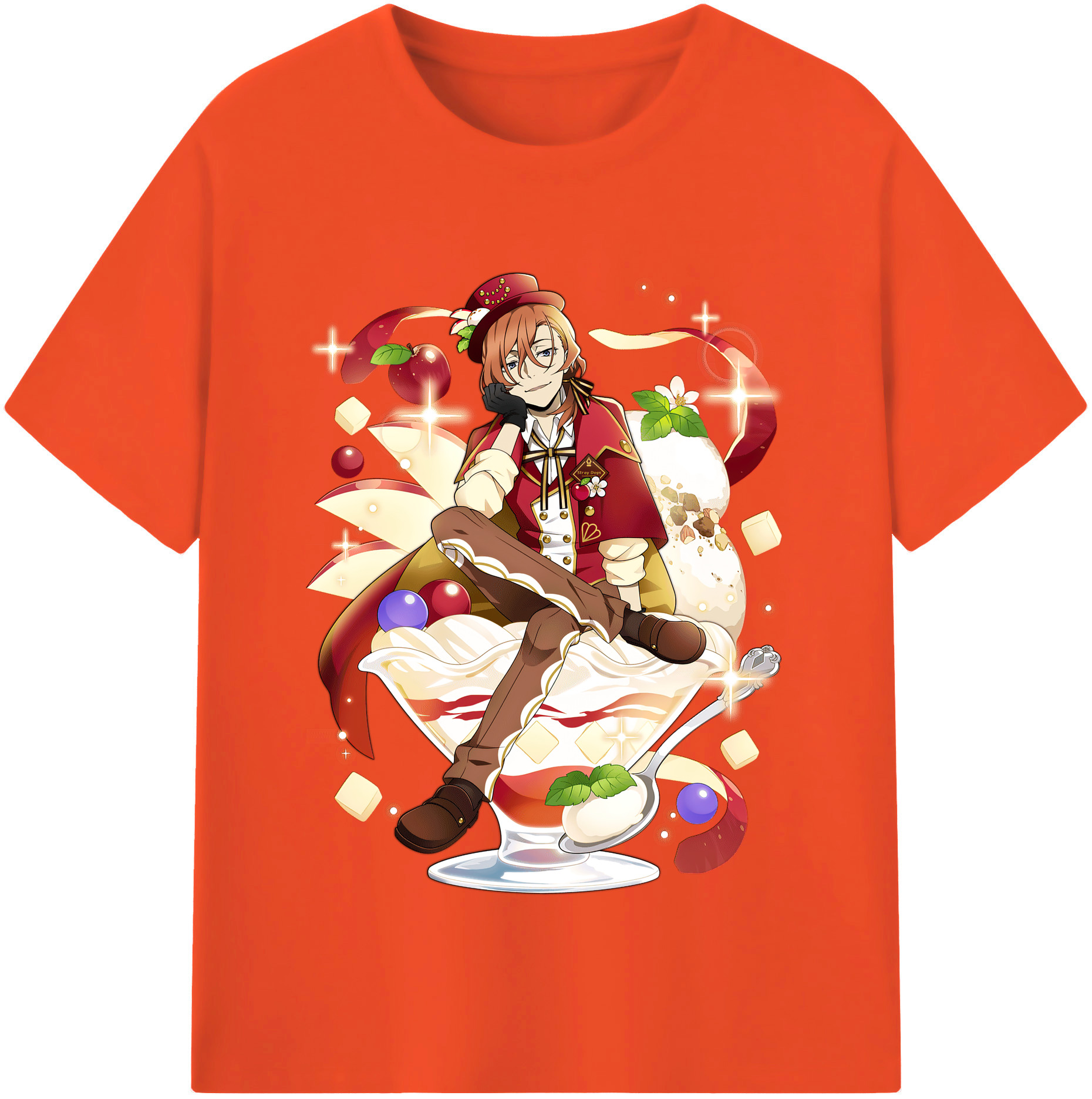 （画像用） 文豪ストレイドッグス Bungo Stray Dogs 綿100％半袖Tシャツ（フロントプリント）