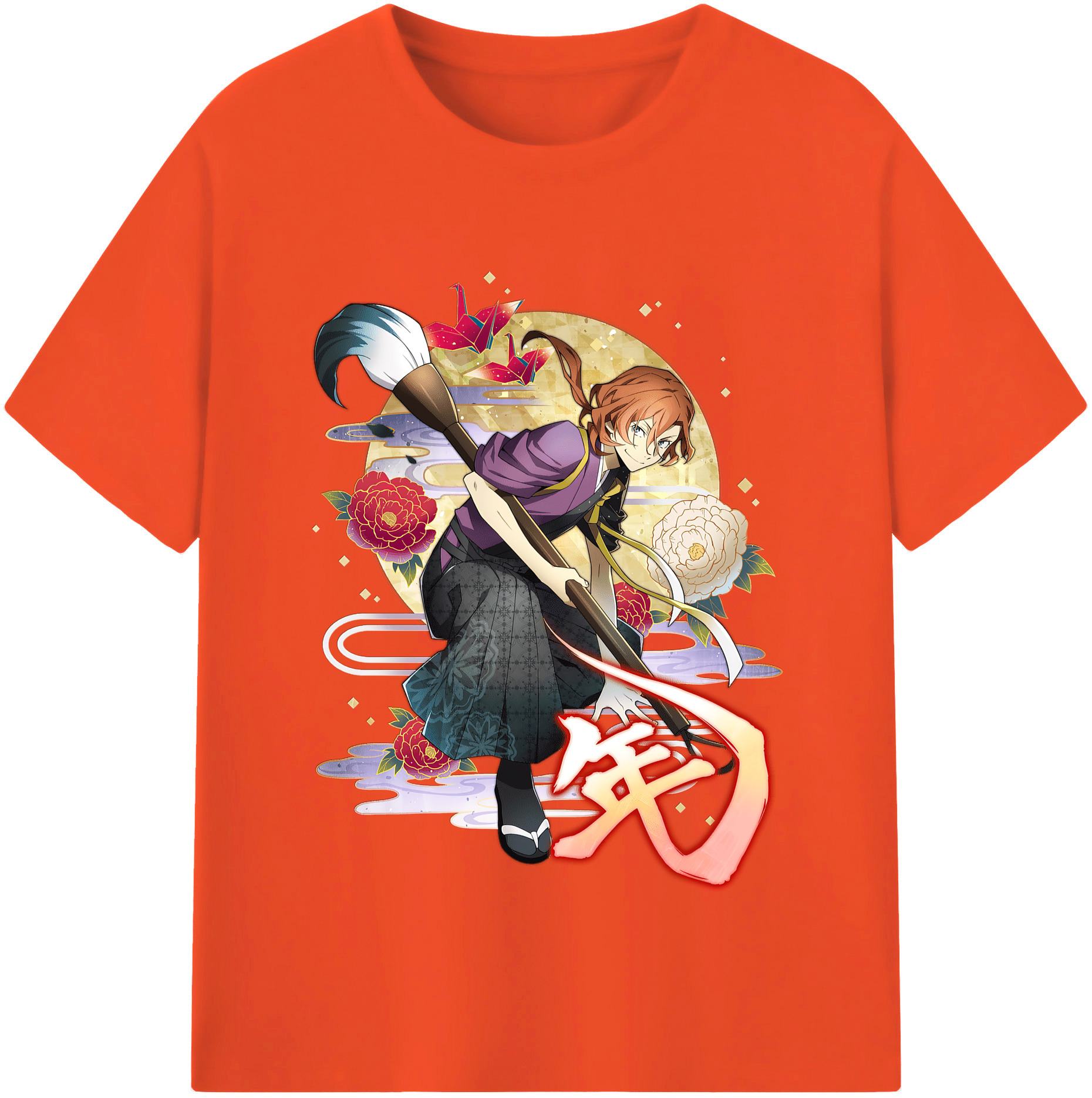 （画像用） 文豪ストレイドッグス Bungo Stray Dogs 綿100％半袖Tシャツ（フロントプリント）