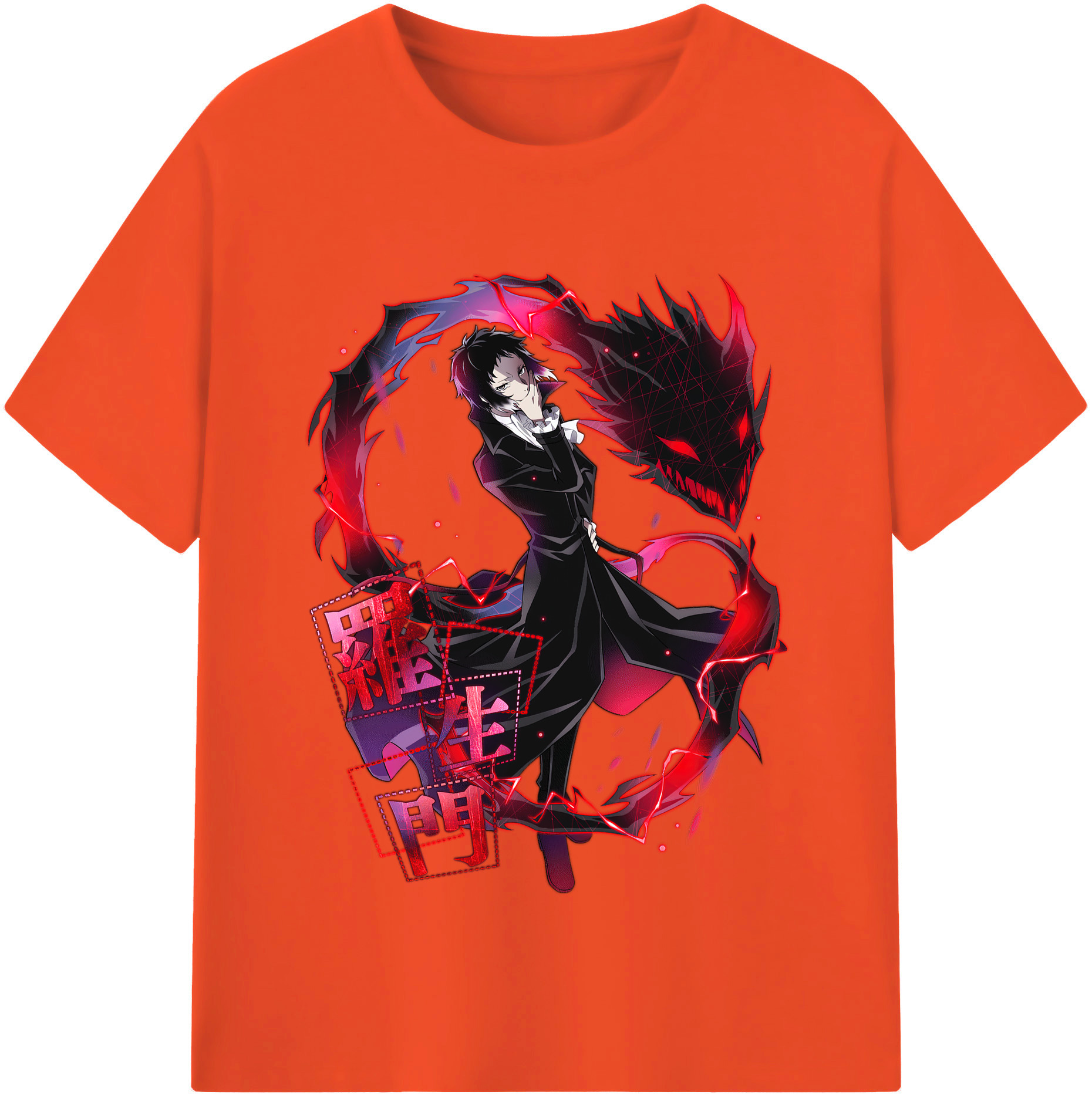 （画像用） 文豪ストレイドッグス Bungo Stray Dogs 綿100％半袖Tシャツ（フロントプリント）
