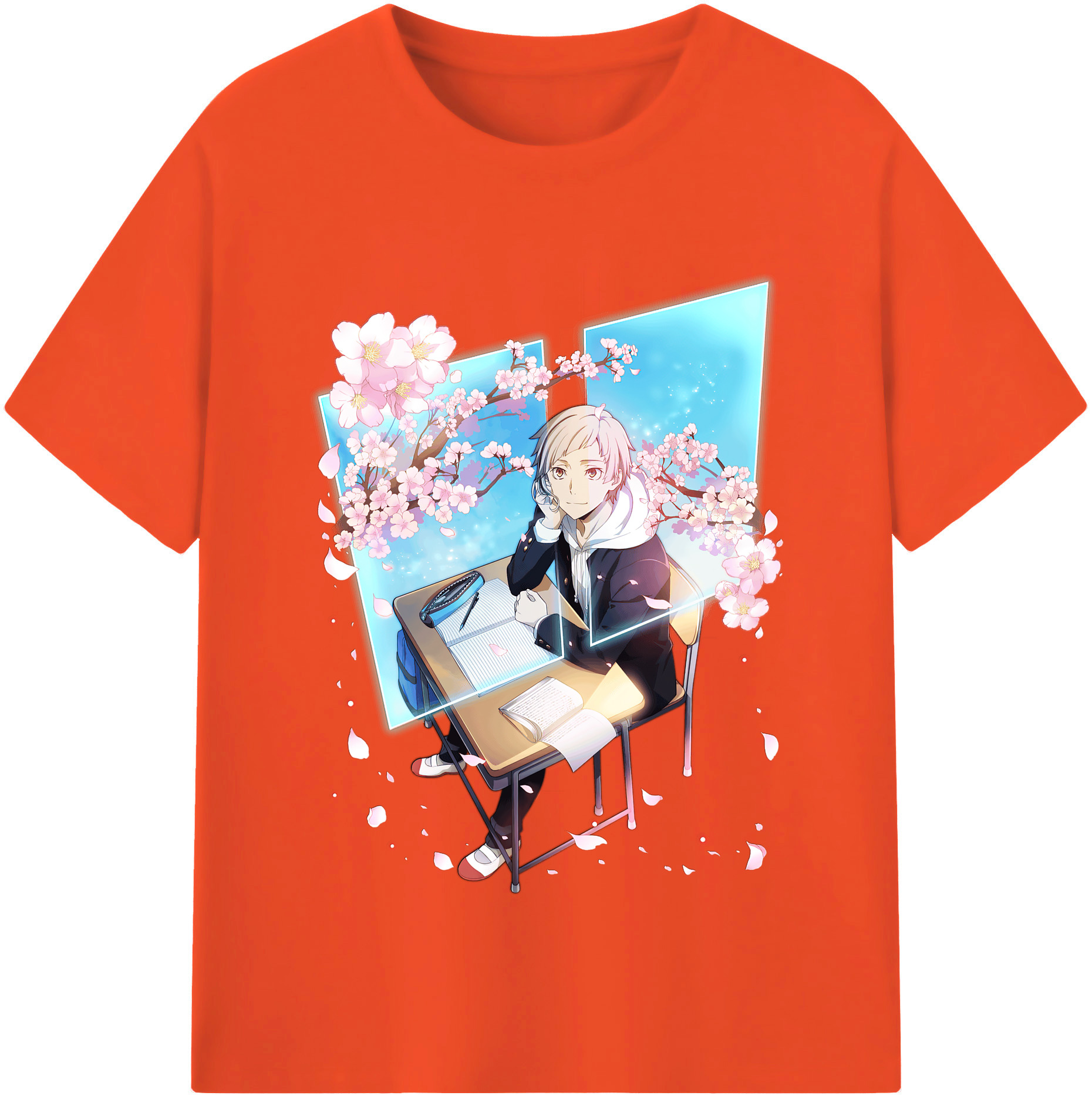 （画像用） 文豪ストレイドッグス Bungo Stray Dogs 綿100％半袖Tシャツ（フロントプリント）