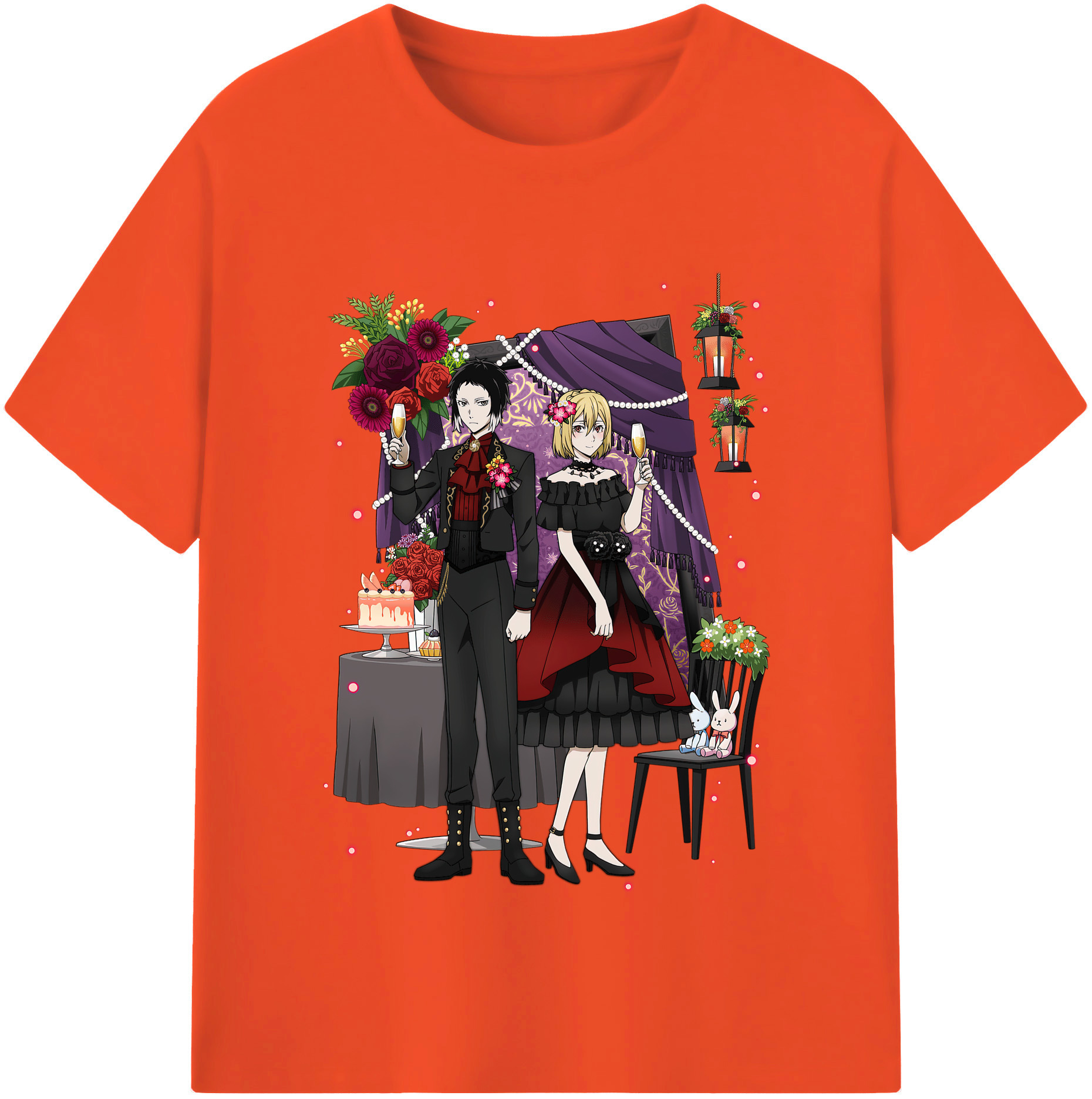（画像用） 文豪ストレイドッグス Bungo Stray Dogs 綿100％半袖Tシャツ（フロントプリント）