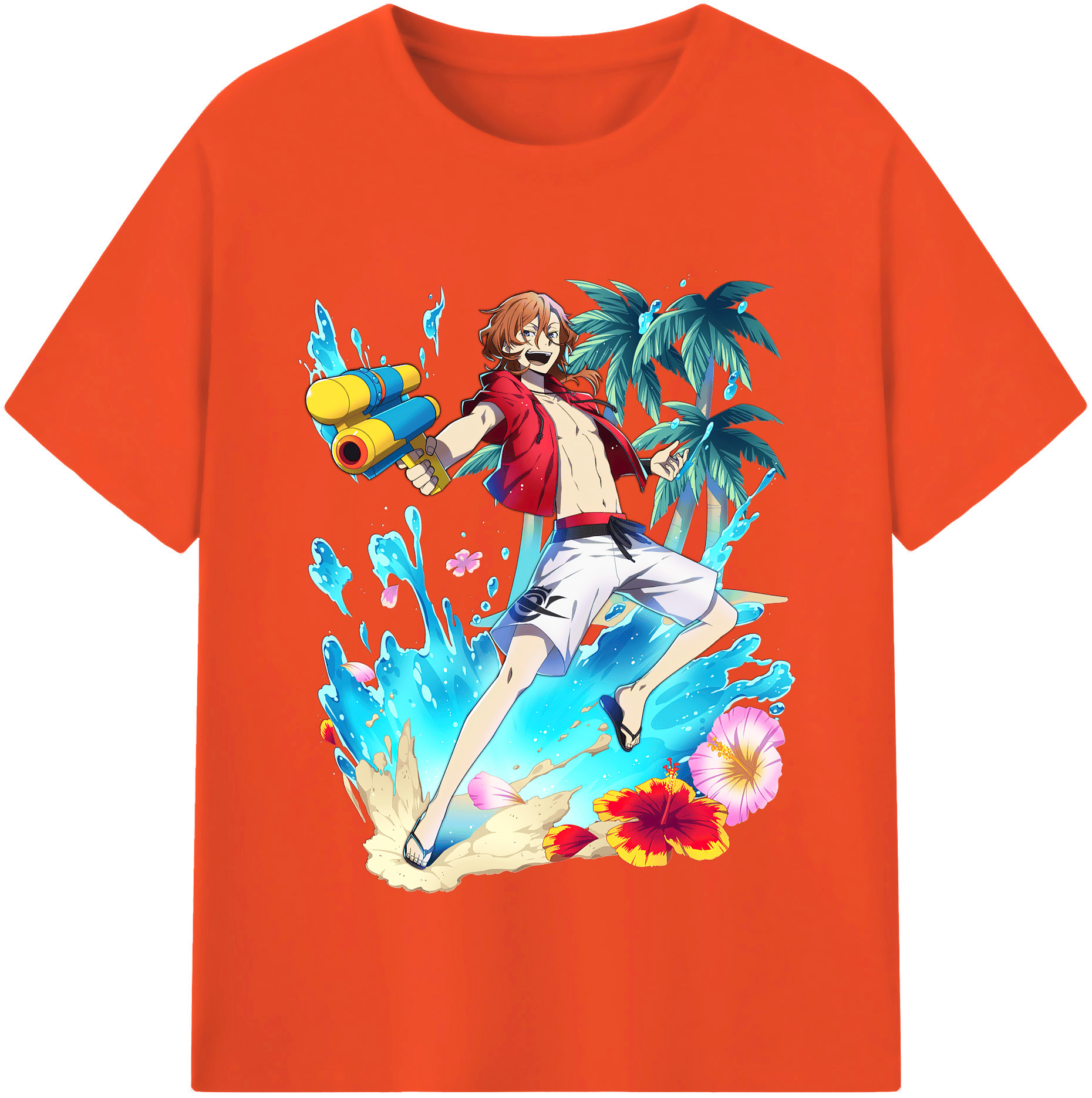 （画像用） 文豪ストレイドッグス Bungo Stray Dogs 綿100％半袖Tシャツ（フロントプリント）