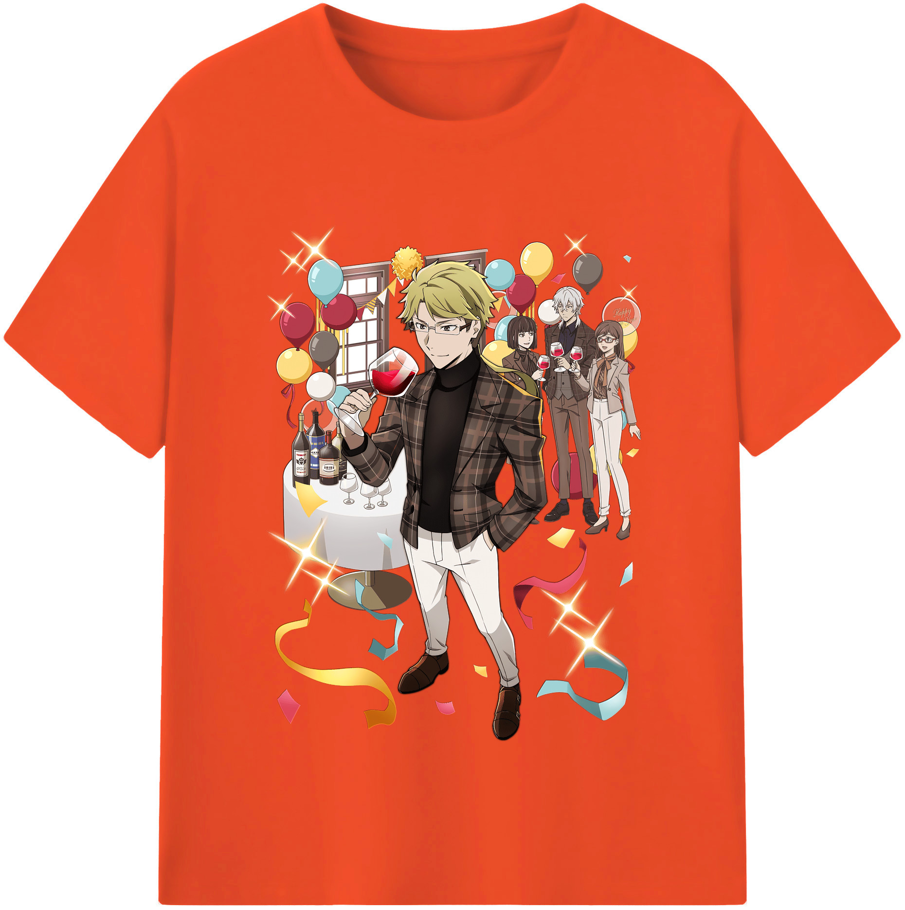 （画像用） 文豪ストレイドッグス Bungo Stray Dogs 綿100％半袖Tシャツ（フロントプリント）