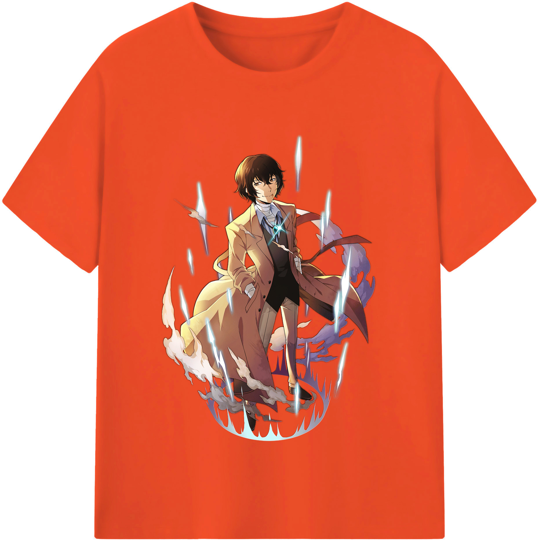 （画像用） 文豪ストレイドッグス Bungo Stray Dogs 綿100％半袖Tシャツ（フロントプリント）