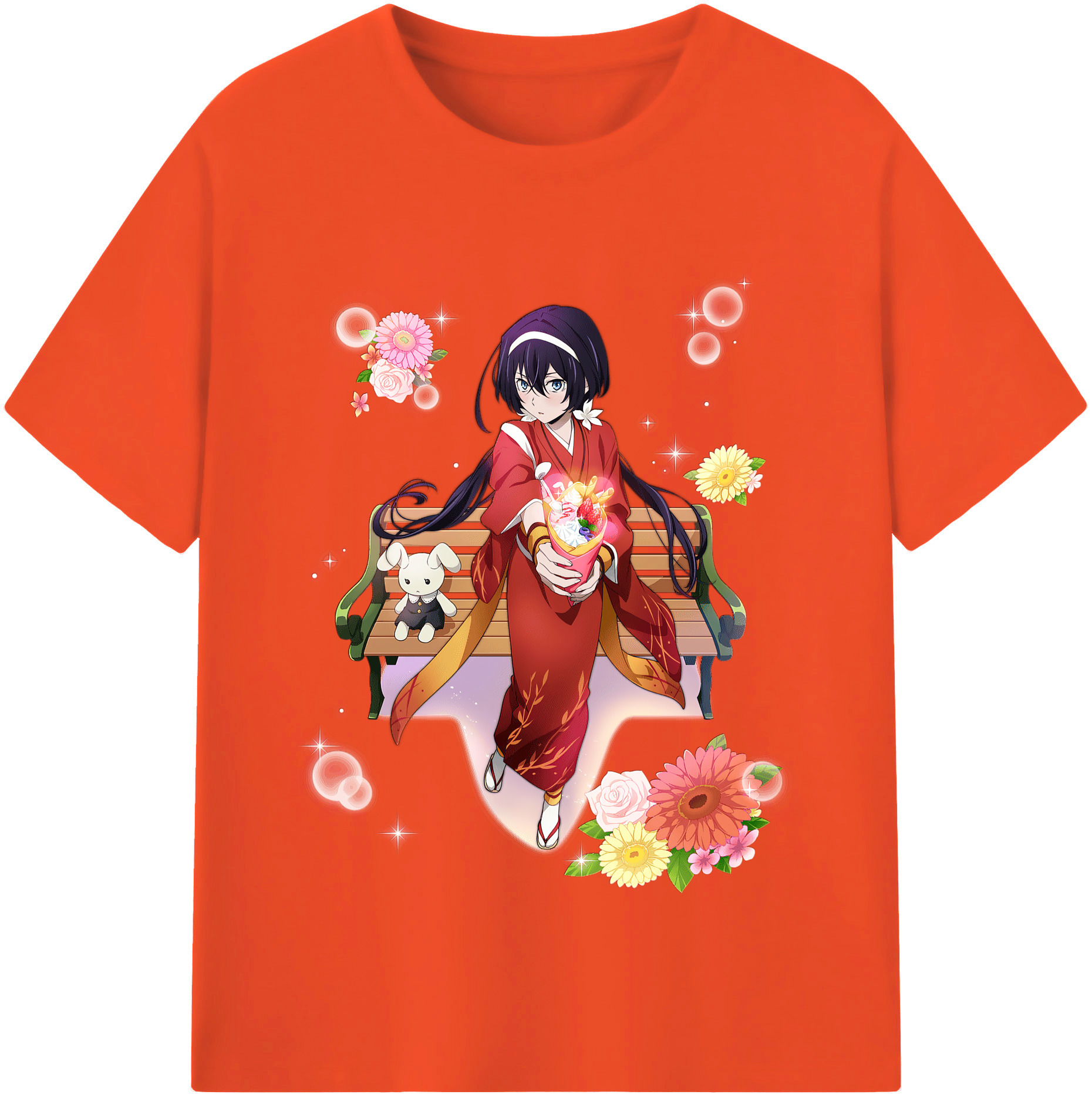 （画像用） 文豪ストレイドッグス Bungo Stray Dogs 綿100％半袖Tシャツ（フロントプリント）