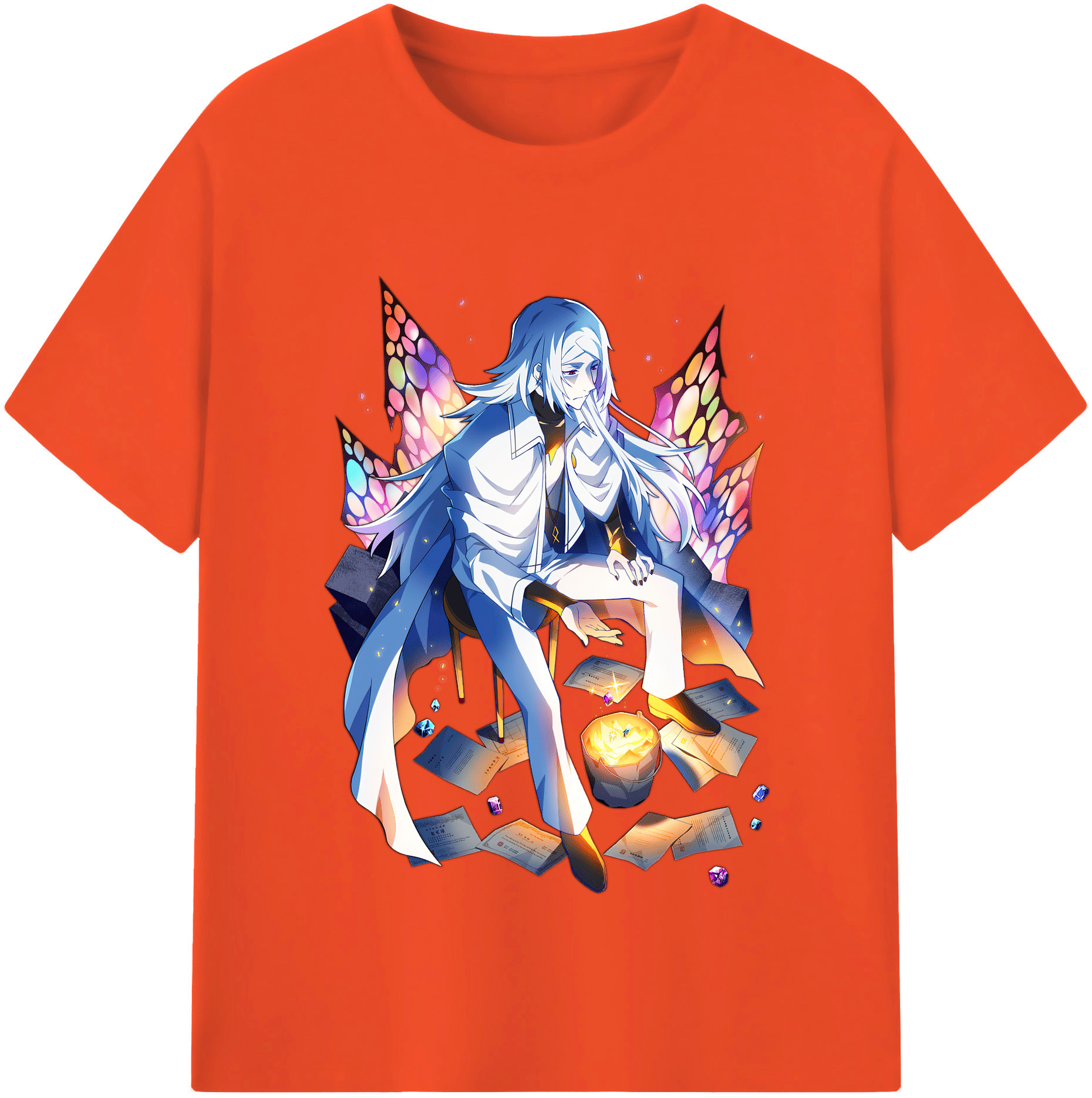 （画像用） 文豪ストレイドッグス Bungo Stray Dogs 綿100％半袖Tシャツ（フロントプリント）