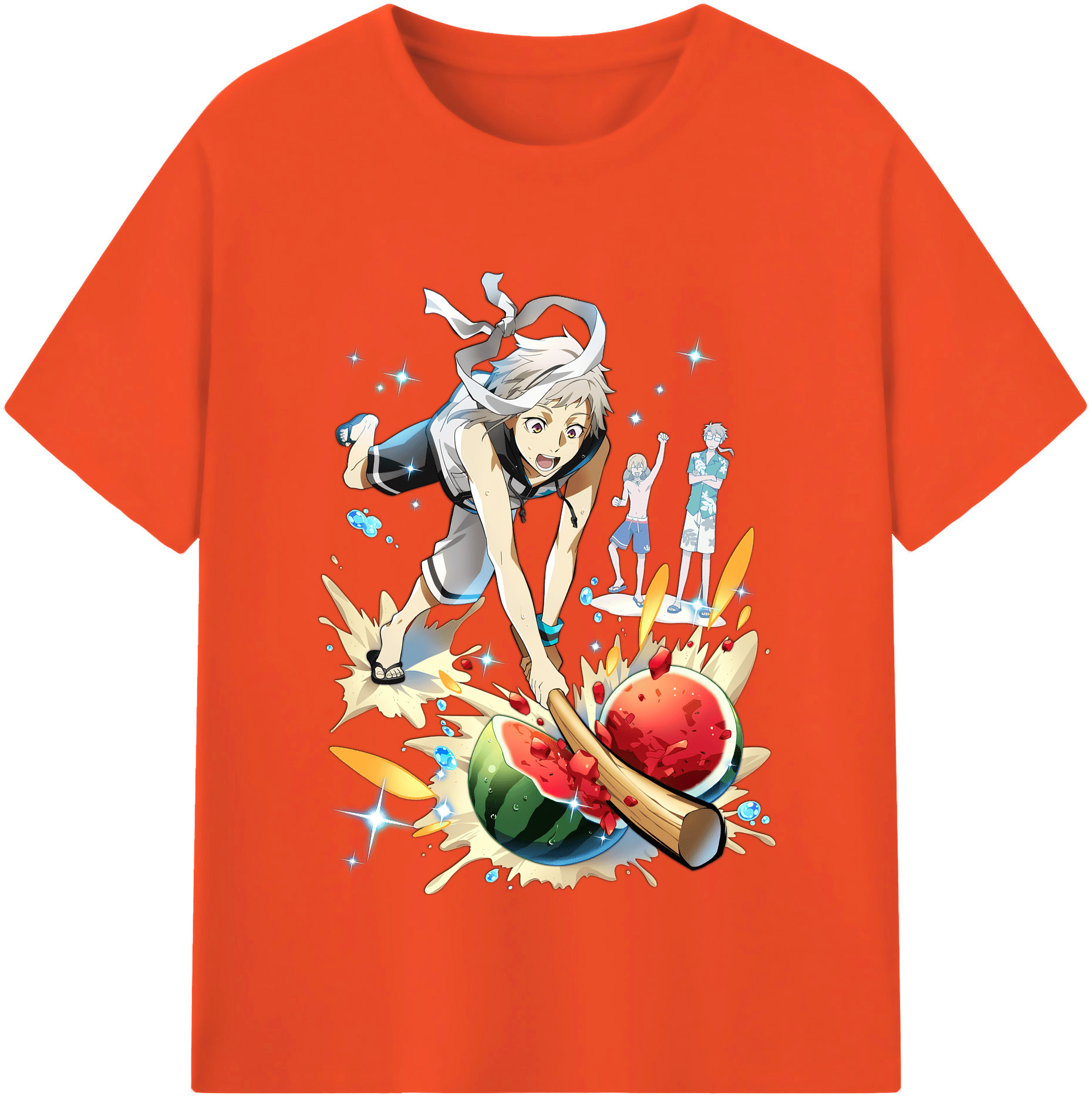 （画像用） 文豪ストレイドッグス Bungo Stray Dogs 綿100％半袖Tシャツ（フロントプリント）