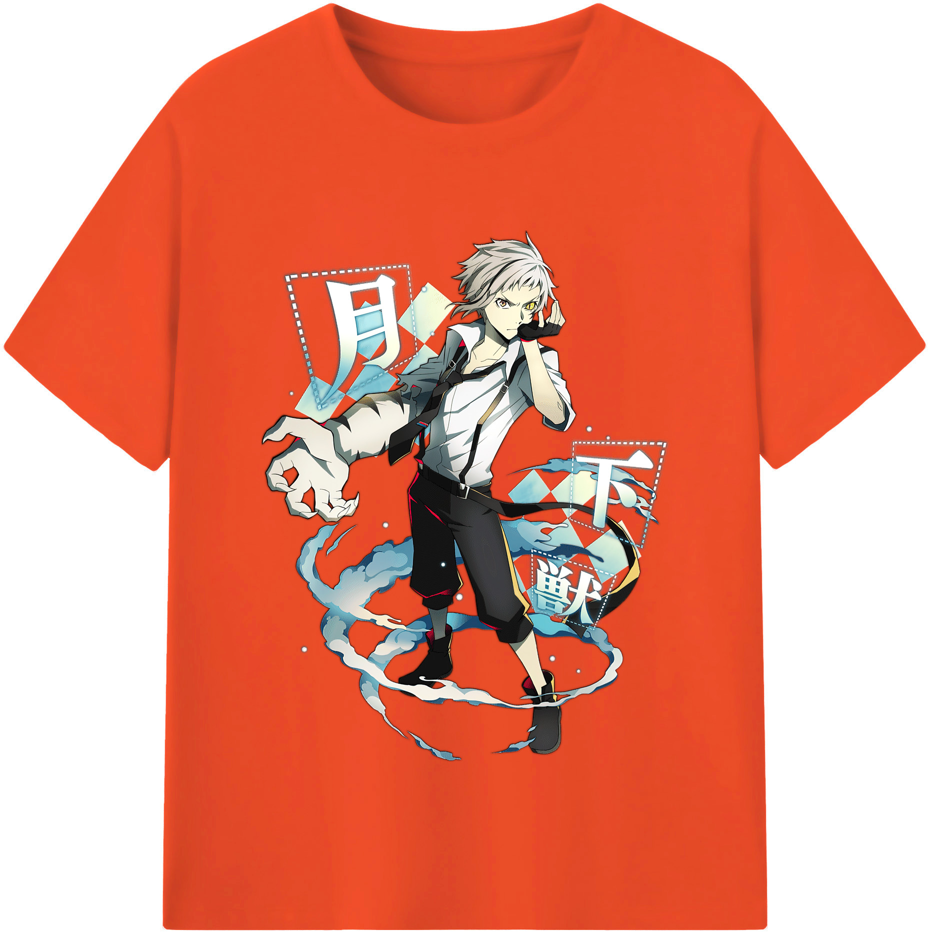 （画像用） 文豪ストレイドッグス Bungo Stray Dogs 綿100％半袖Tシャツ（フロントプリント）