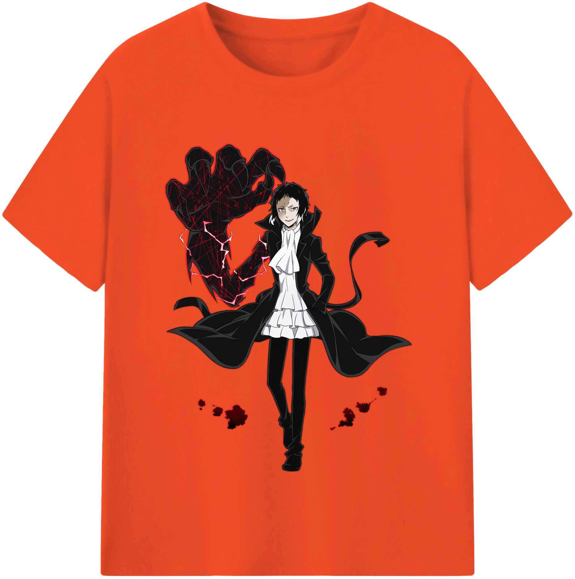 （画像用） 文豪ストレイドッグス Bungo Stray Dogs 綿100％半袖Tシャツ（フロントプリント）