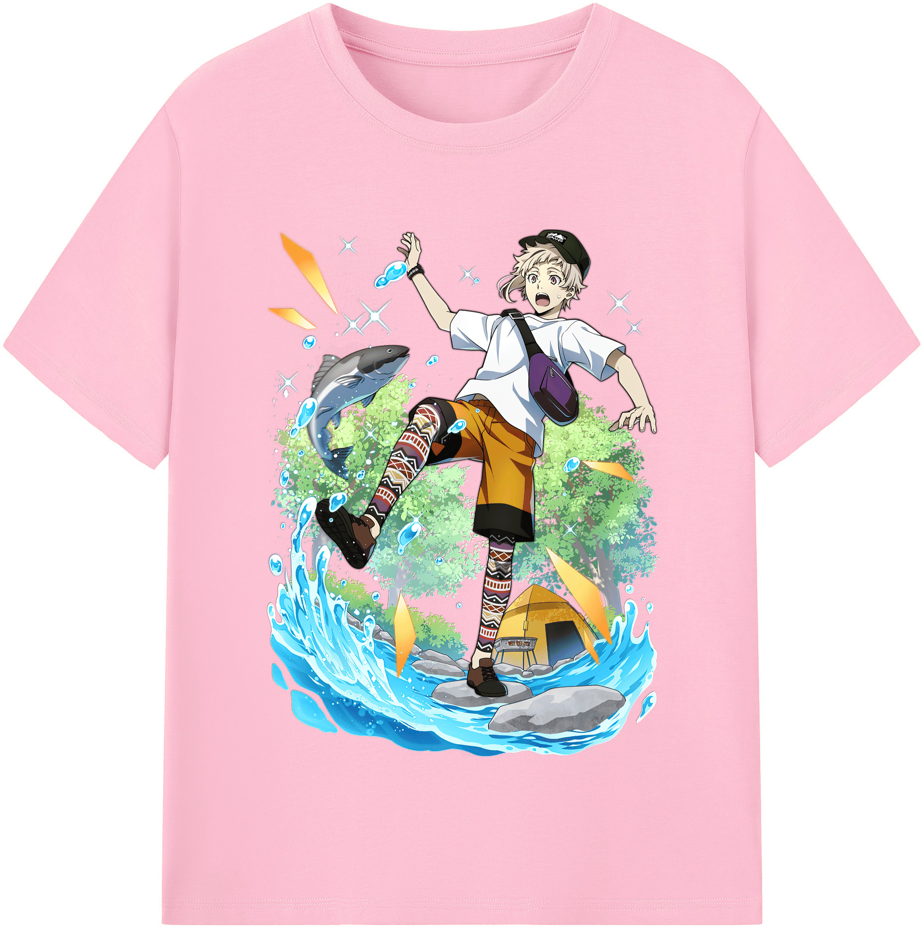 （画像用） 文豪ストレイドッグス Bungo Stray Dogs 綿100％半袖Tシャツ（フロントプリント）