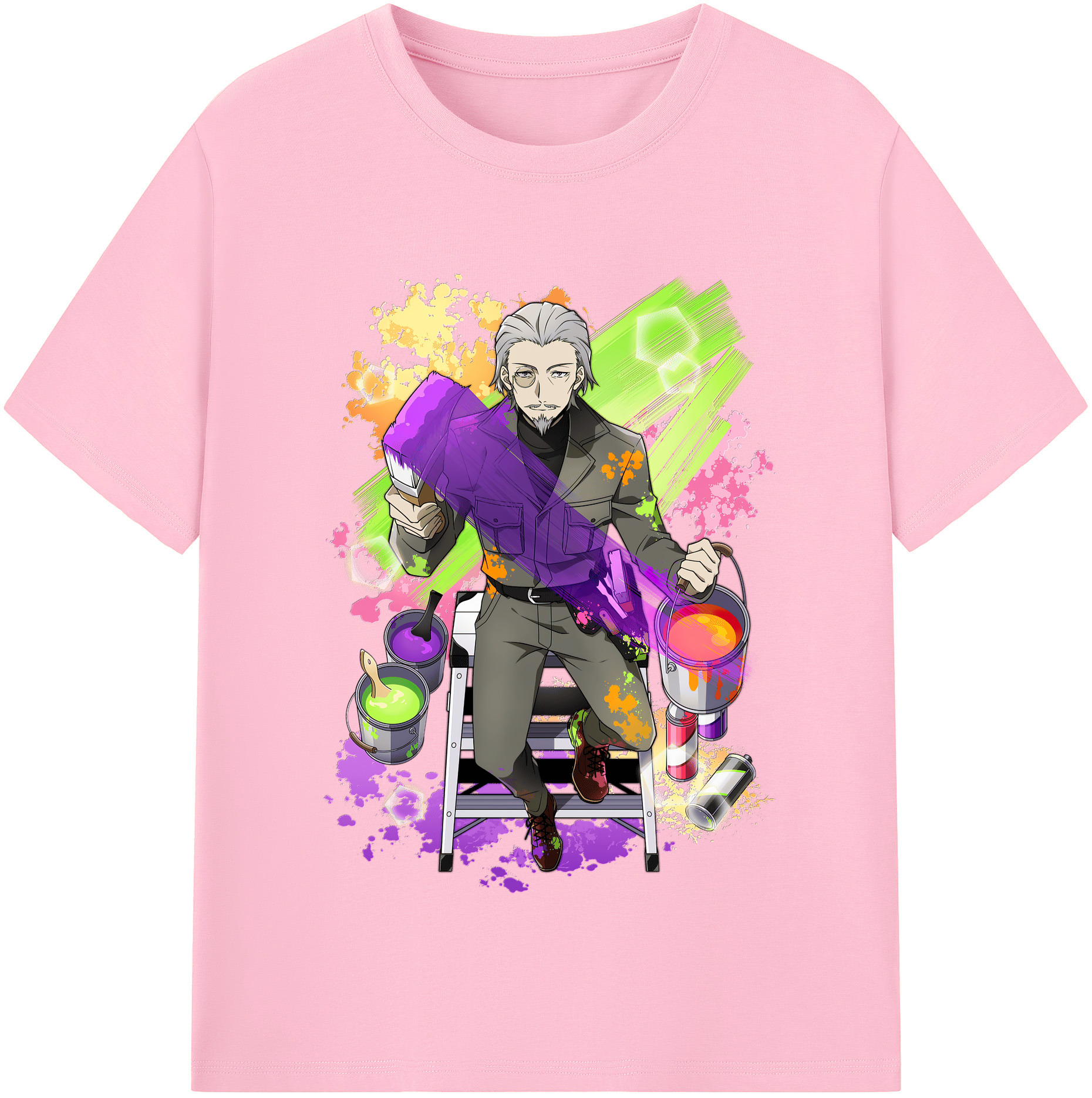 （画像用） 文豪ストレイドッグス Bungo Stray Dogs 綿100％半袖Tシャツ（フロントプリント）
