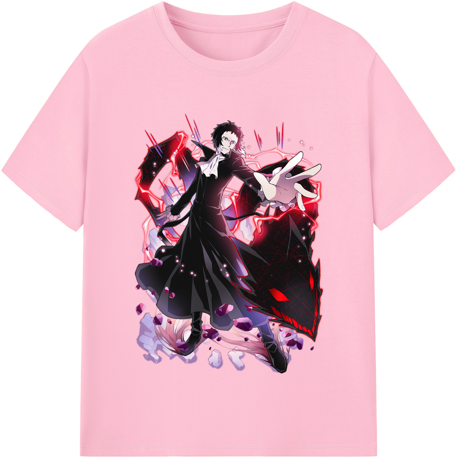 （画像用） 文豪ストレイドッグス Bungo Stray Dogs 綿100％半袖Tシャツ（フロントプリント）