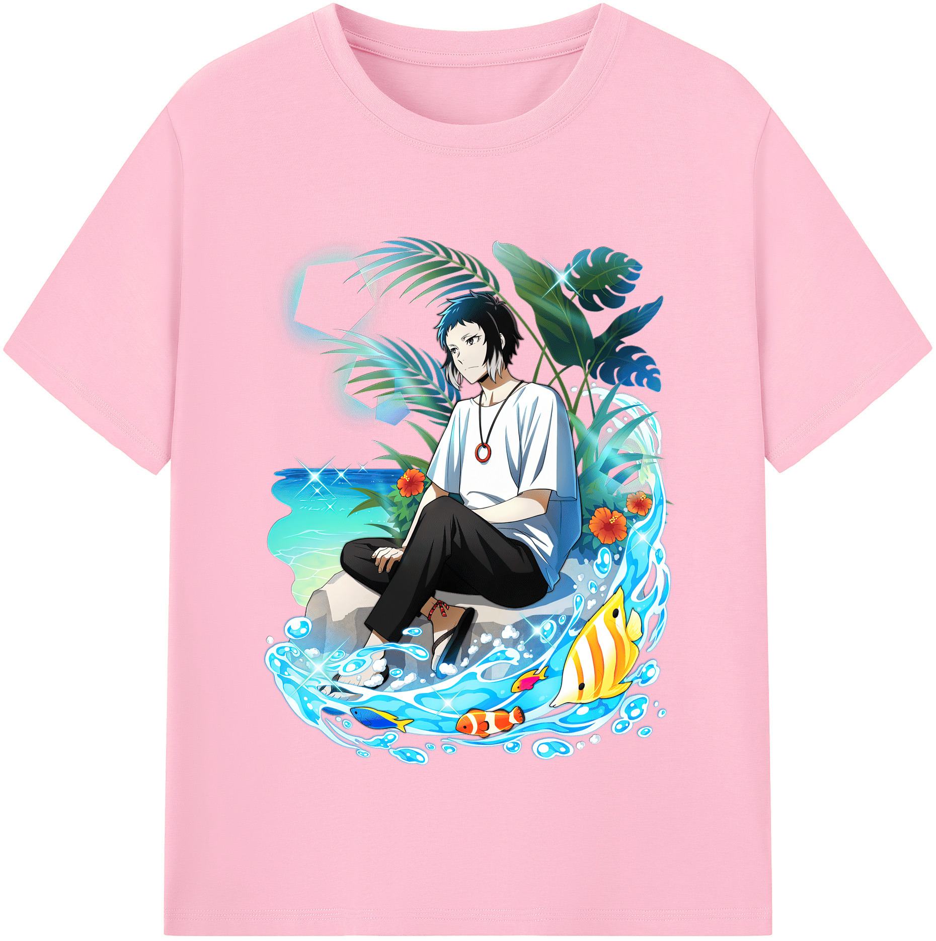 （画像用） 文豪ストレイドッグス Bungo Stray Dogs 綿100％半袖Tシャツ（フロントプリント）